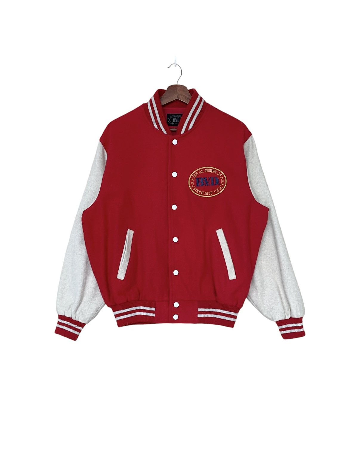 Vintage Vintage Brand BVD Varsity Jacket 2000s Size US L / EU 52-54 / 3 - 1 Thumbnail