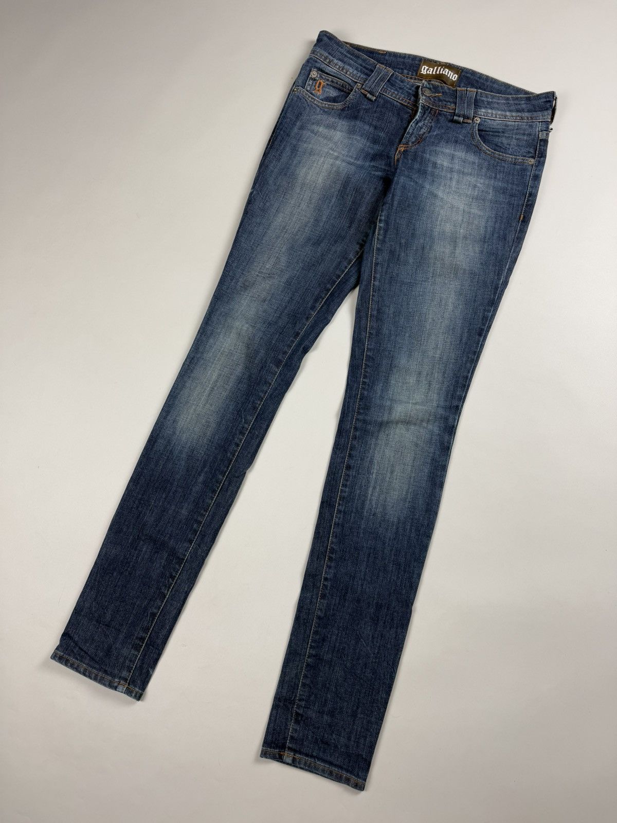 John Galliano Galliano Vintage Ladies Skinny Denim Jeans Size 29 / 43 Size 29" - 4 Thumbnail
