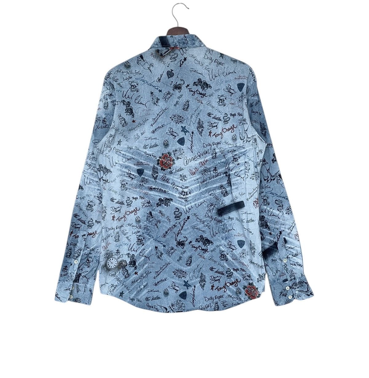 Just Cavalli × Vintage Vintage Brand Just Cavalli Full Print Shirt 2000s Size US L / EU 52-54 / 3 - 2 Thumbnail