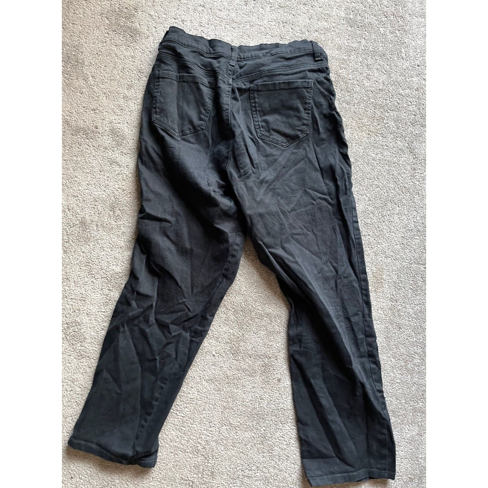 Gloria Vanderbilt Gloria Vanderbilt Jeans Womens Size 12 Black Straight Leg High Rise Denim 31" Inseam Regular Fit American Classic Size 34" / US 12 / IT 48 - 3 Thumbnail