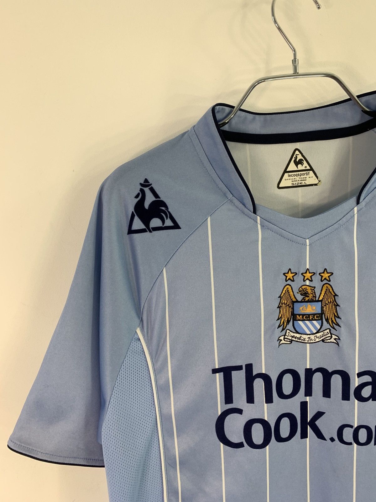 Le Coq Sportif Le Coq Sportif FC Manchester City 2007/08 Home Jersey L Size Size US L / EU 52-54 / 3 - 4 Thumbnail