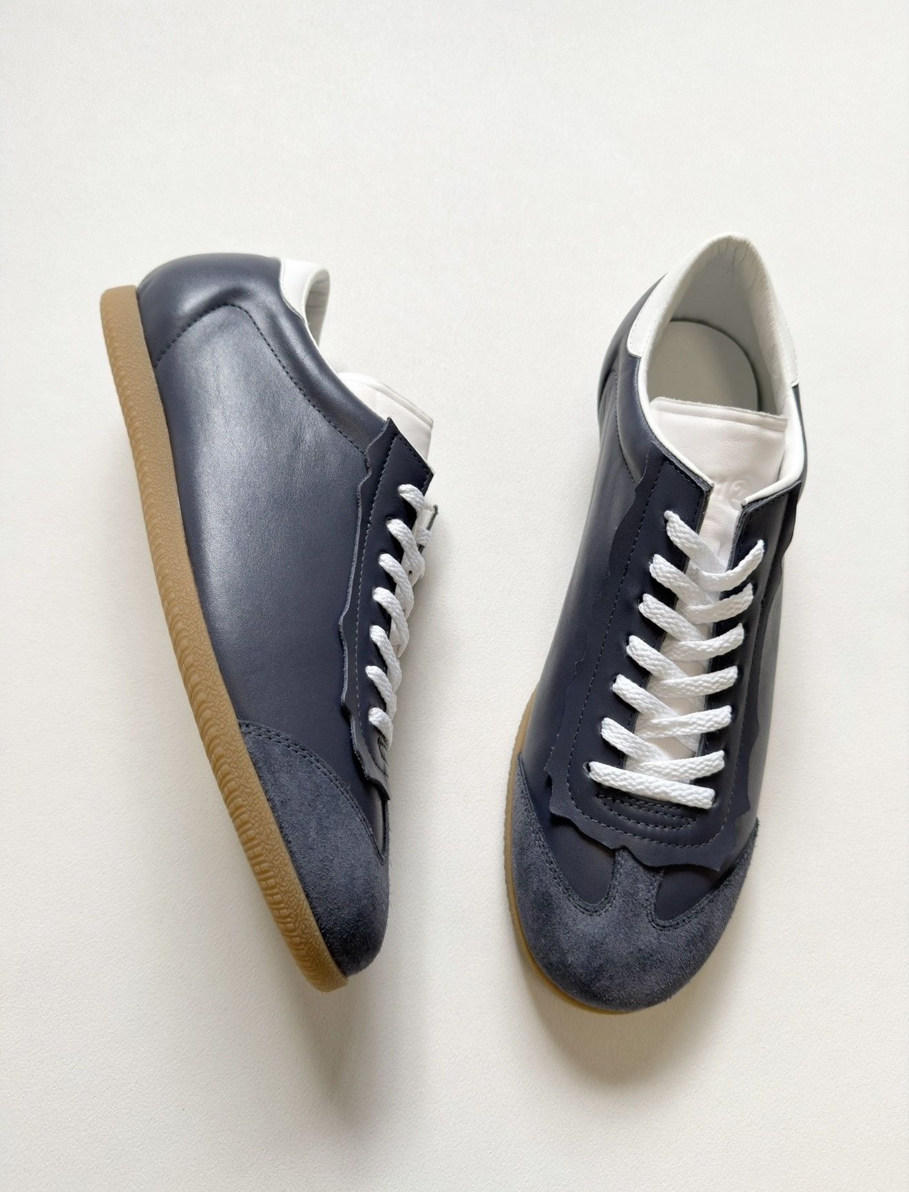 Maison Margiela Gray Leather ‘Featherlight’ Sneakers Size US 10 / EU 43 - 19 Thumbnail