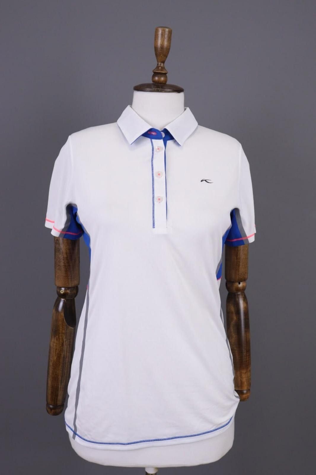 KJUS KJUS Ladies Brora SS Polo White Polo Shirt Size 38 / M Size M / US 6-8 / IT 42-44 - 1 Thumbnail