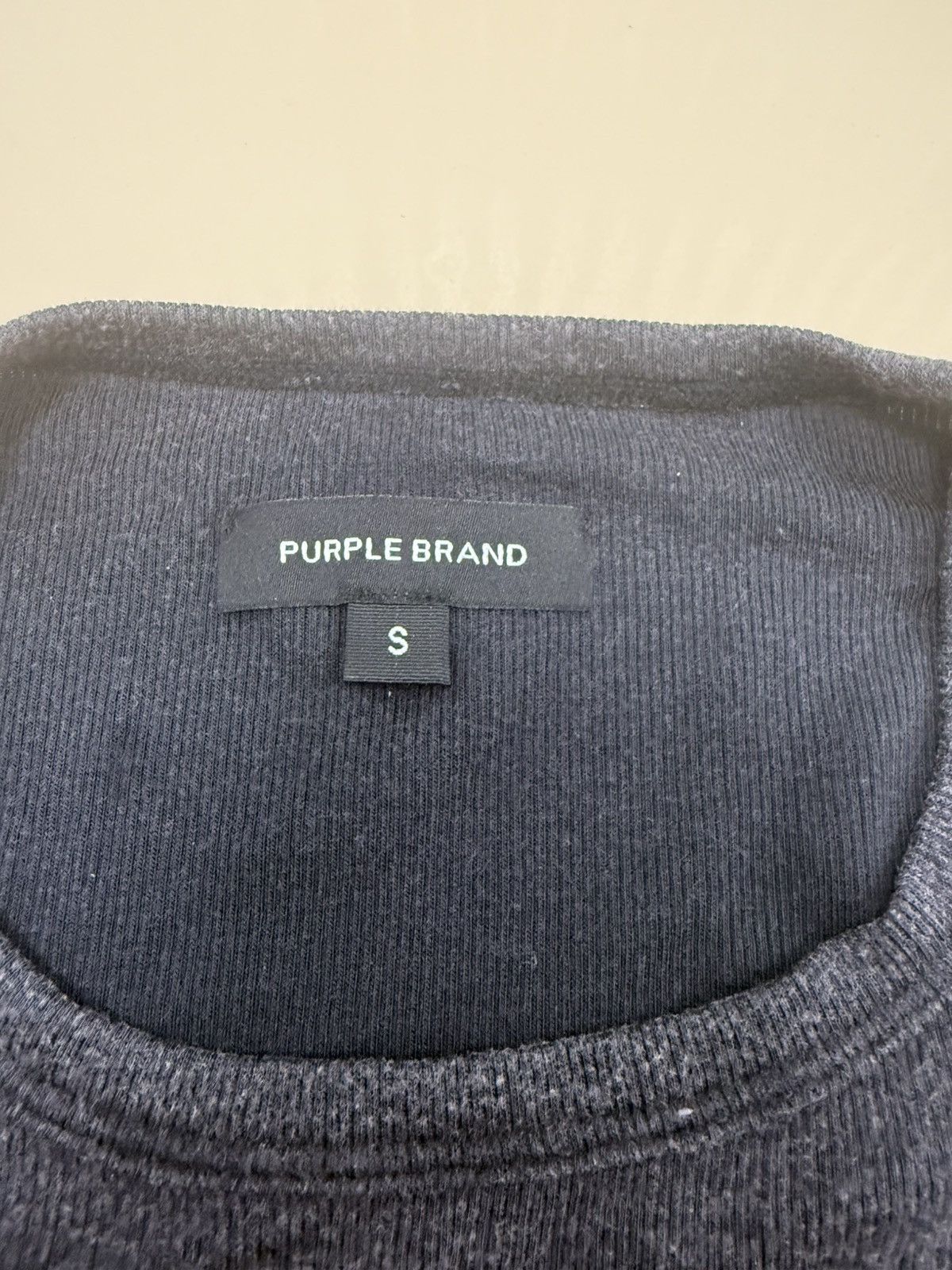 Other Purple Brand Rib Baby Tee Black Size S / US 4 / IT 40 - 2 Thumbnail
