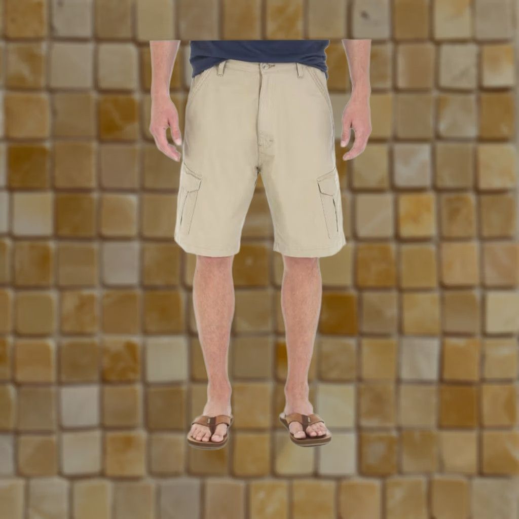 Wrangler WRANGLER Cargo Shorts Beige Relaxed Fit 30 Hits At Knee Mens 60BXKDP Casual Shorts Size US 30 / EU 46 - 1 Preview