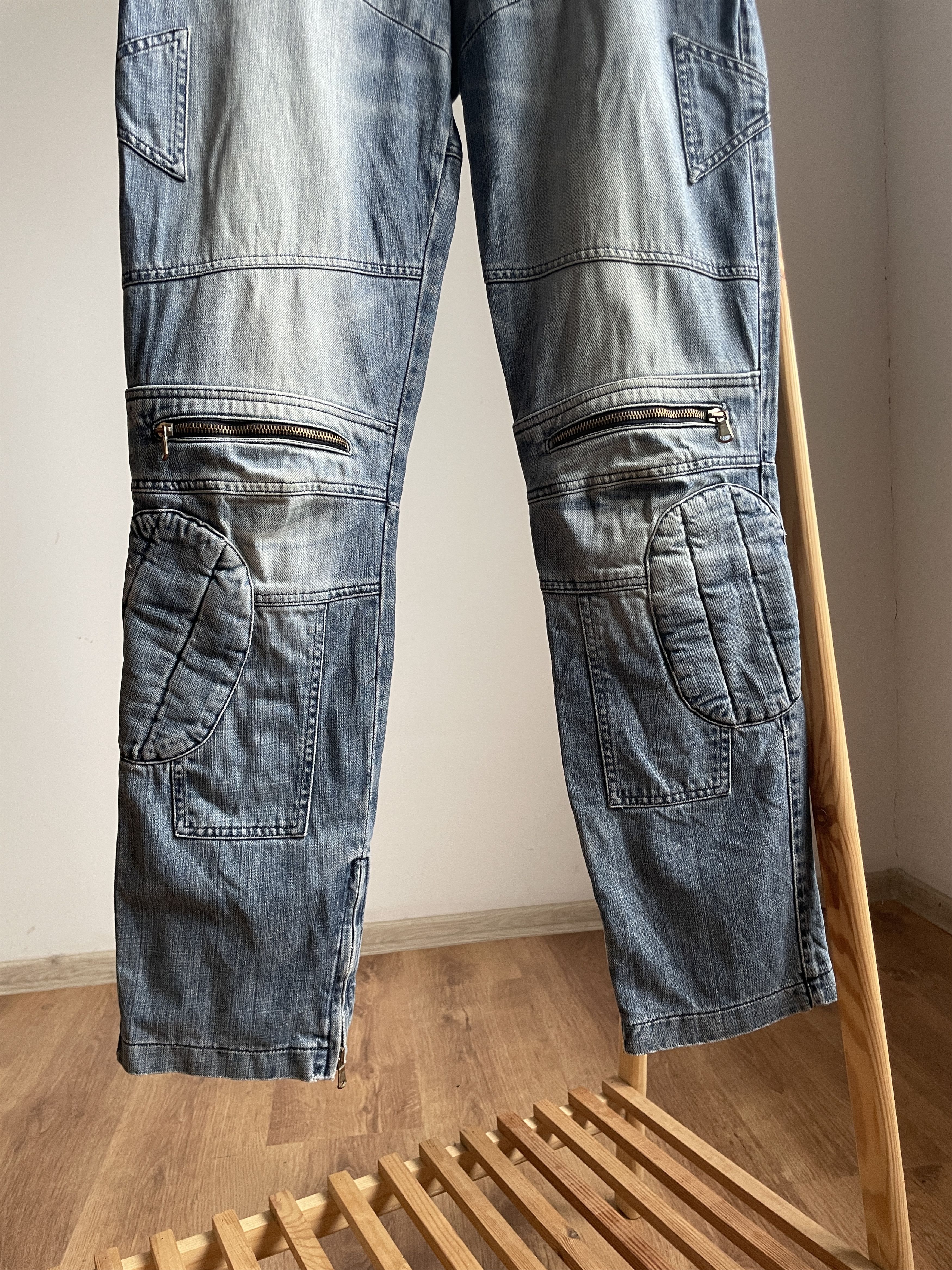 Daniele Alessandrini Daniele Alessandrini Vintage Zipper Biker Jeans Size 31 Size US 31 - 7 Thumbnail