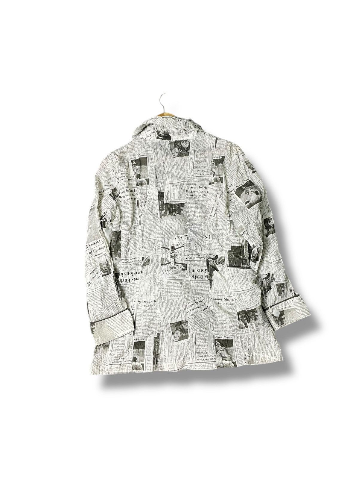 Designer × Japanese Brand × Vintage Ellaputa x Japanese Newspaper Patterned Jacket(42) Size US S / EU 44-46 / 1 - 3 Thumbnail
