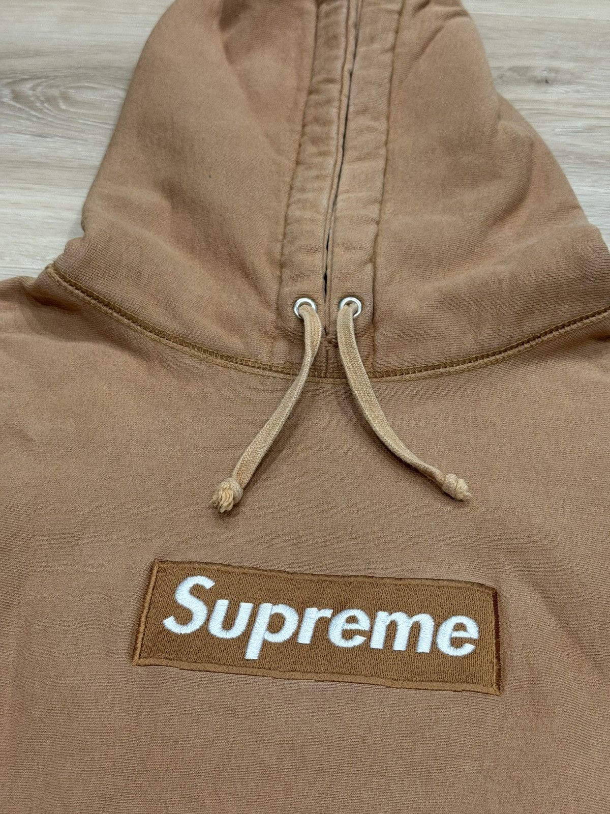 Supreme Supreme Khaki Box Logo Hoodie (2002) Size US M / EU 48-50 / 2 - 2 Thumbnail