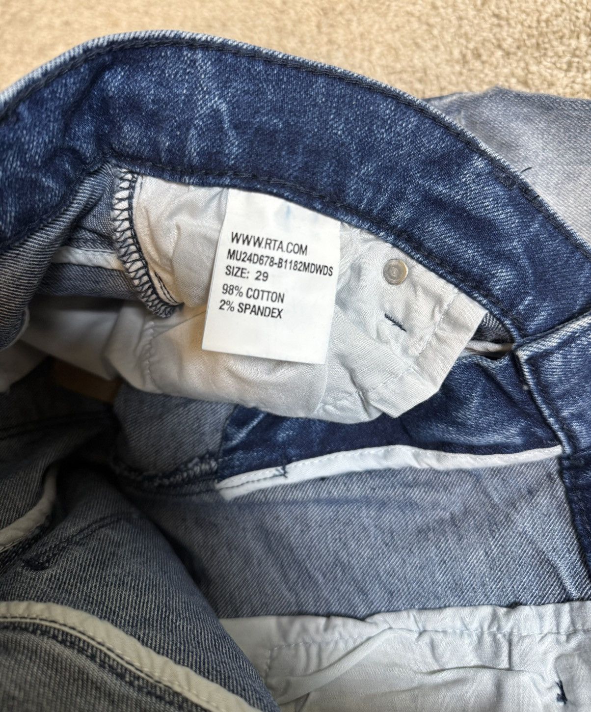 Rta RTA Clayton Distressed Skinny Jeans Size US 29 - 5 Thumbnail