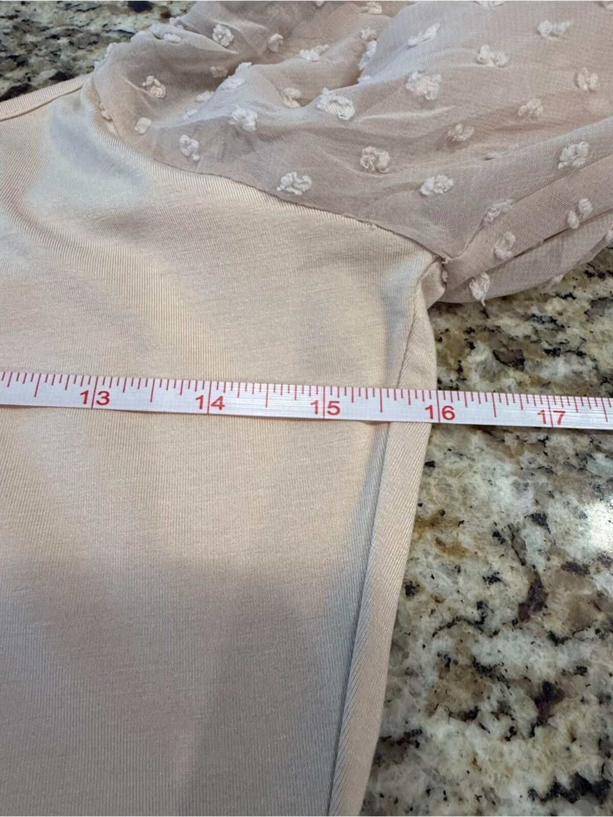 Zeagoo Zeagoo body suit sheer Swiss dot long sleeves SZ M Size M / US 6-8 / IT 42-44 - 6 Thumbnail