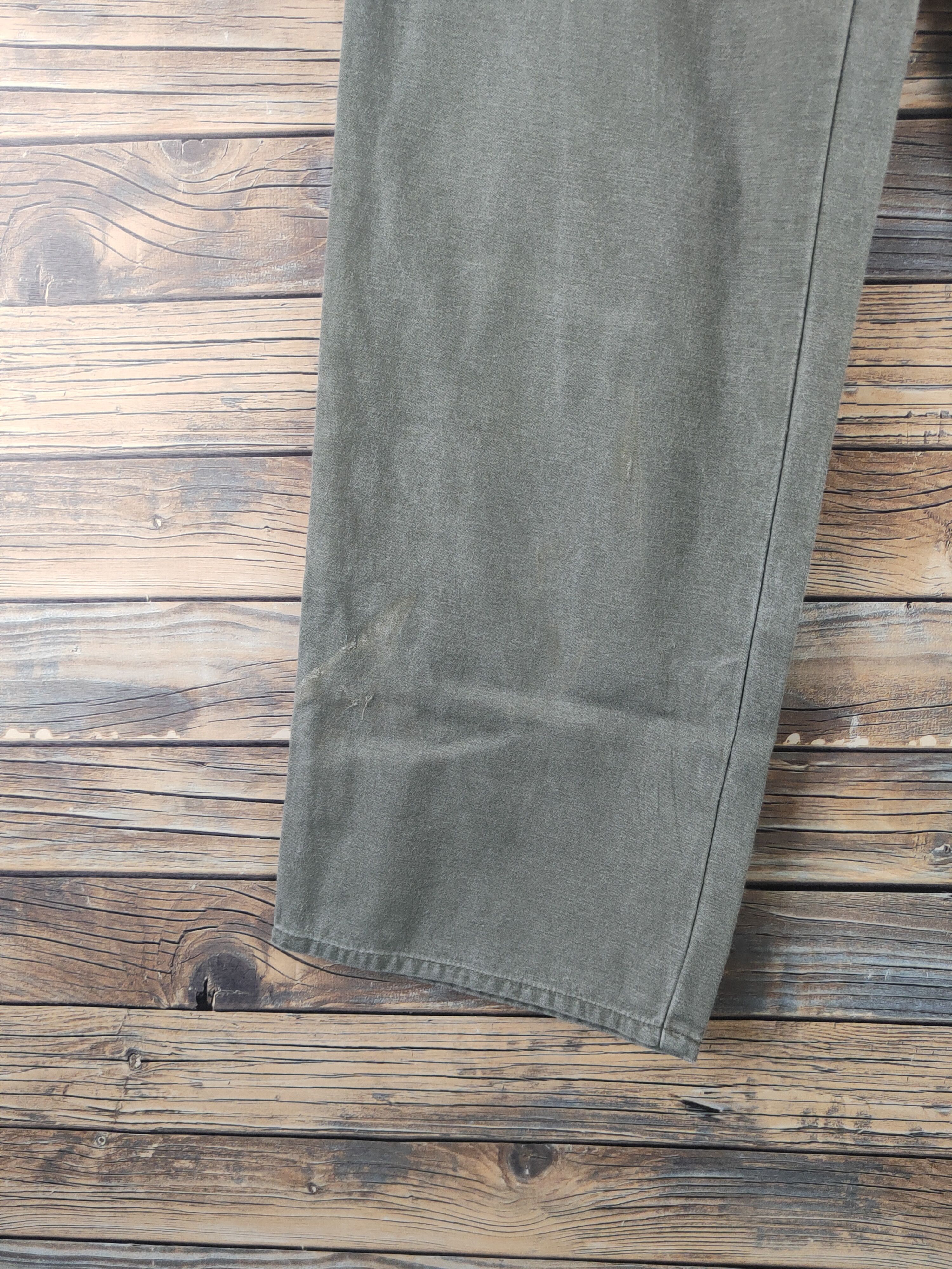 Japanese Brand DL Spurtion Army Green Multipocket Cargo Pants #1915 Size US 34 / EU 50 - 4 Thumbnail
