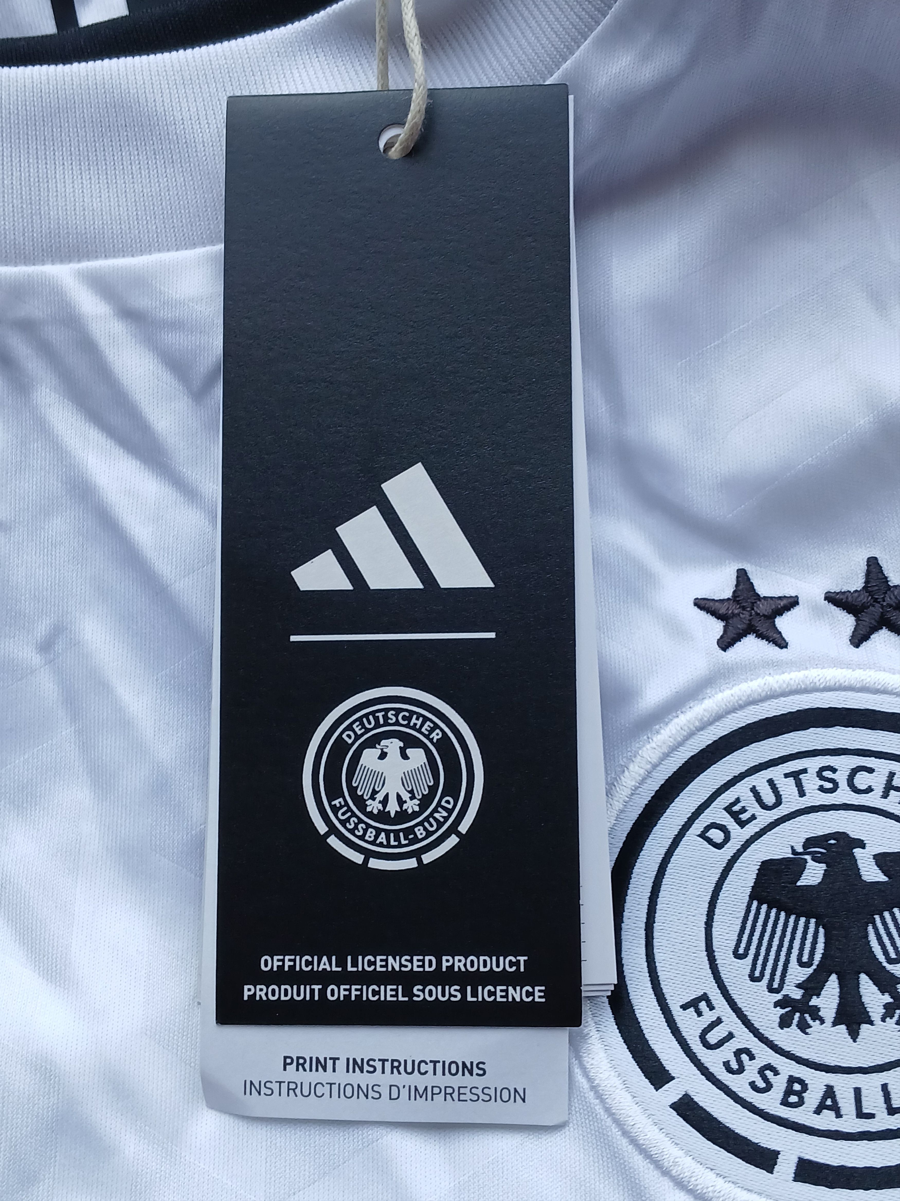 Adidas New Germany National Football Team 24/25 Home Jersey T-Shirt Size L / US 10 / IT 46 - 11 Thumbnail