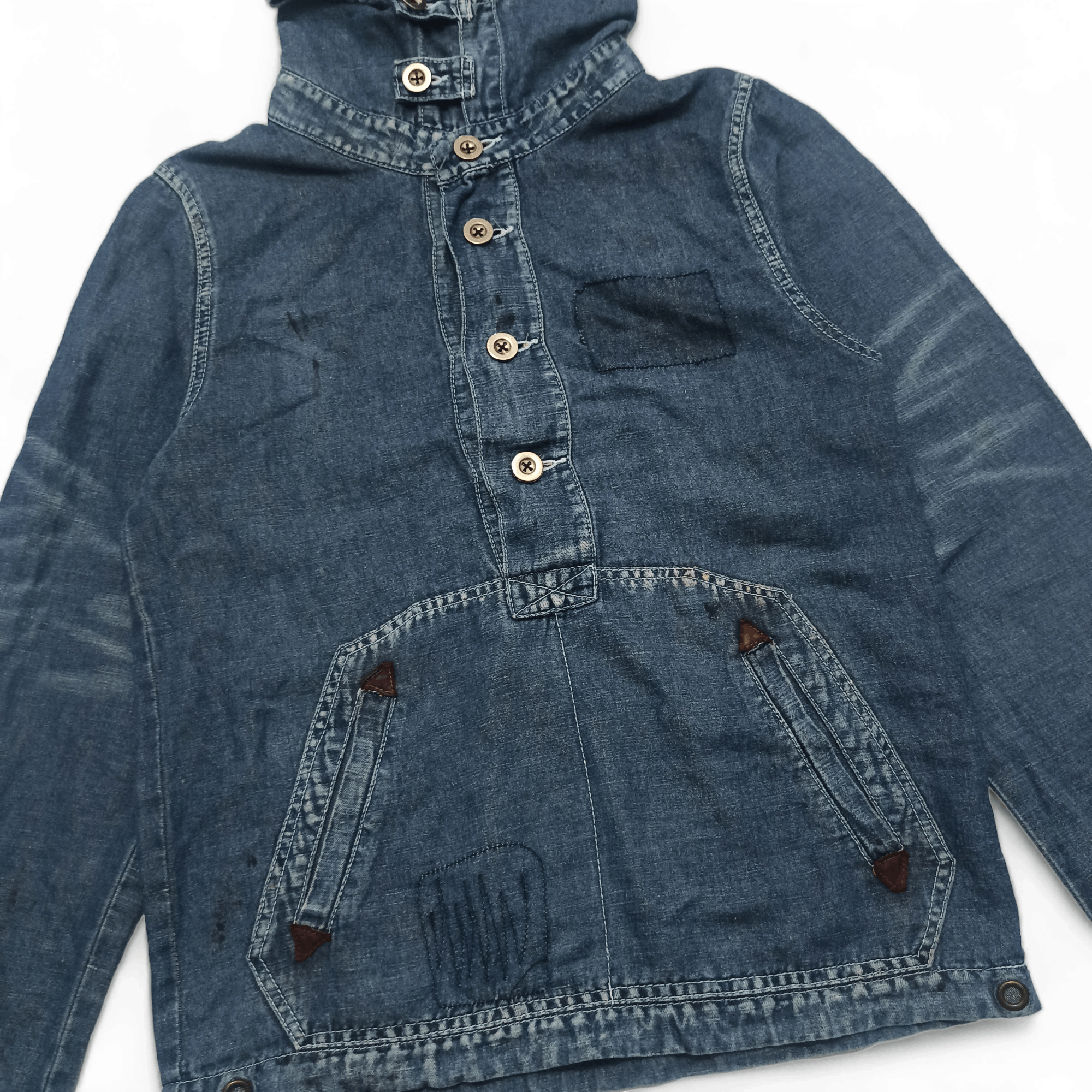 Japanese Brand Vintage Bonds and Peace Japanese Brand Light Denim Jacket Size US M / EU 48-50 / 2 - 4 Thumbnail