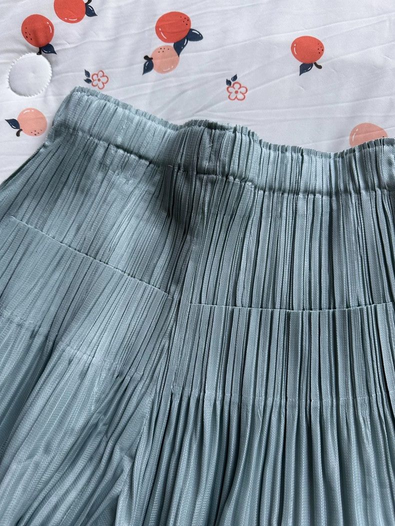 Issey Miyake Issey Miyake size:3 Light blue pleated puff pants Size 32" / US 10 / IT 46 - 6 Thumbnail