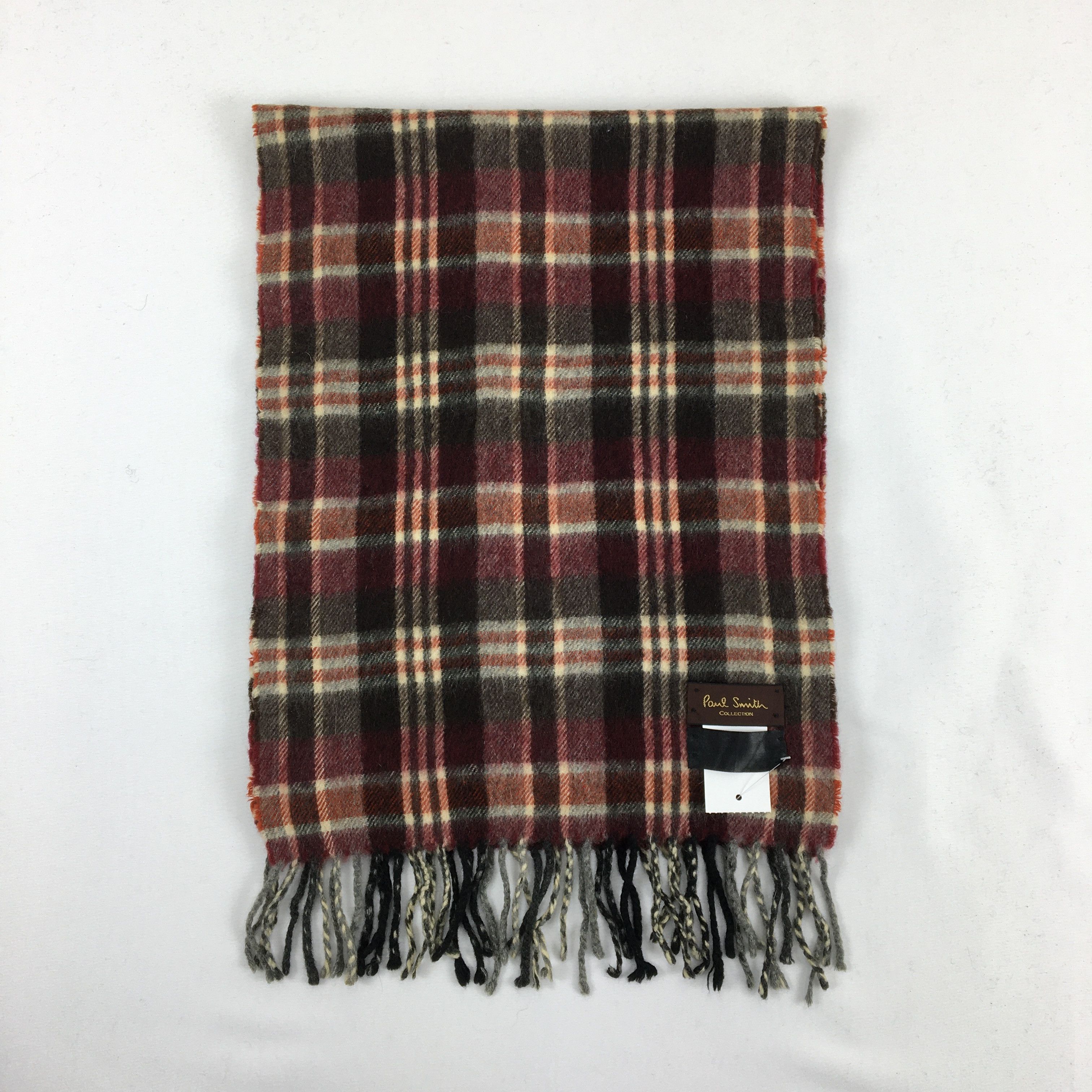 Paul Smith Vintage Paul Smith Scarf Muffler Plaid Wool Winter Scarves Size ONE SIZE - 2 Thumbnail