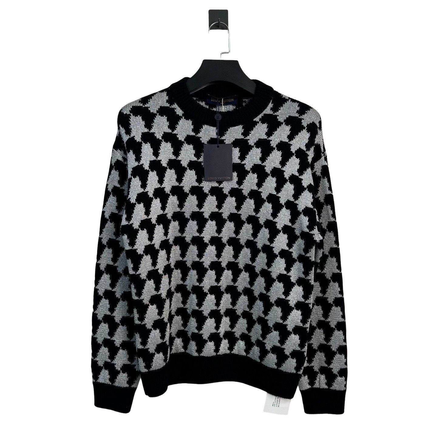 Louis Vuitton Louis Vuitton Jacquard Houndstooth Knit Sweater Size S Size US S / EU 44-46 / 1 - 1 Thumbnail