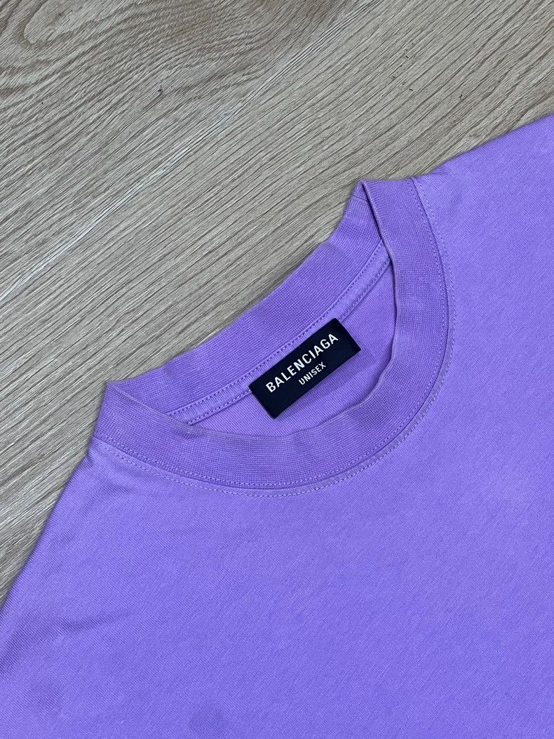 Balenciaga Emblem Short Sleeve, Lavender M