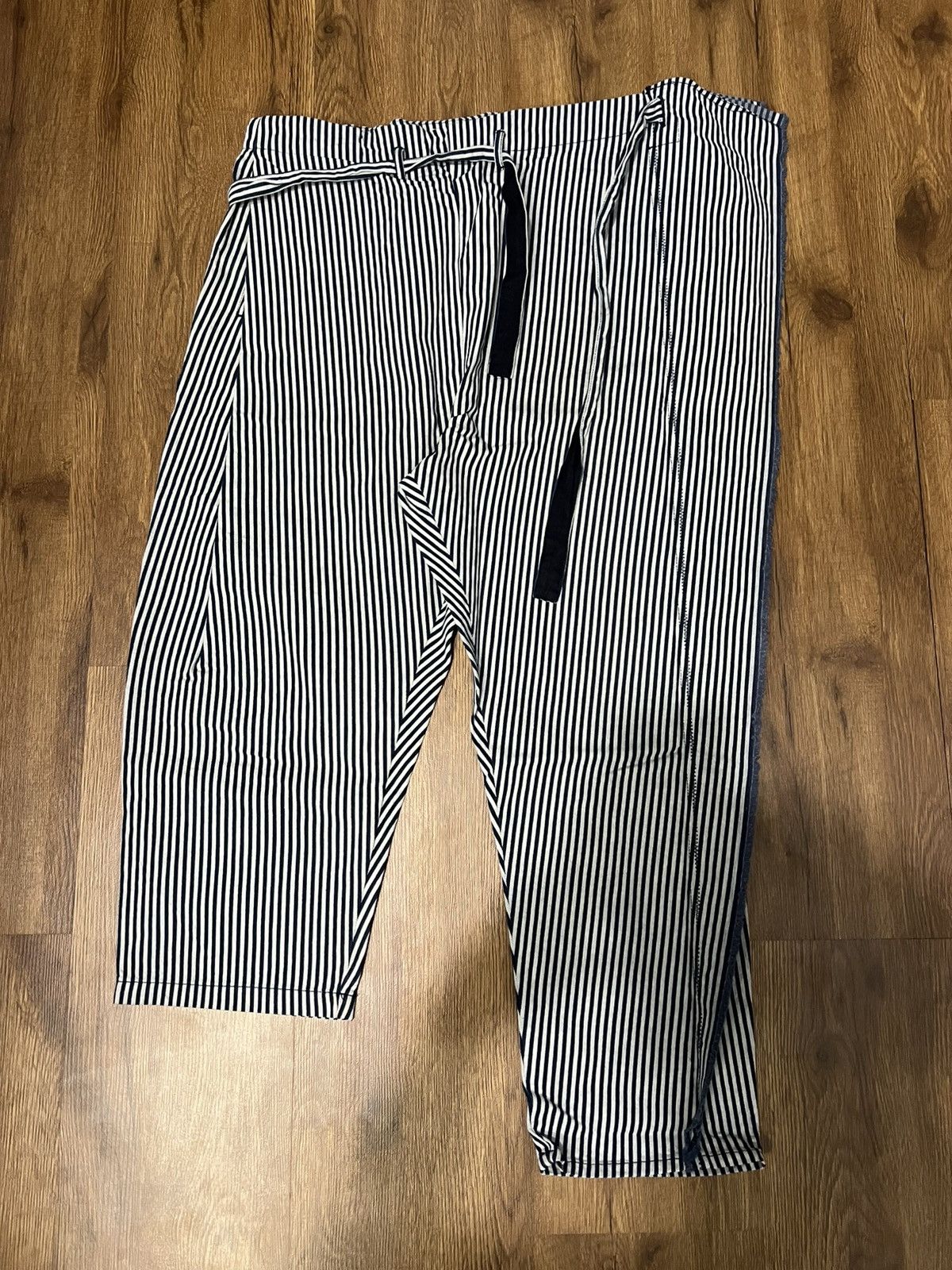 Kapital Kapital Hickory Asymmetric Belted Hakama Pants Size US 32 / EU 48 - 3 Thumbnail