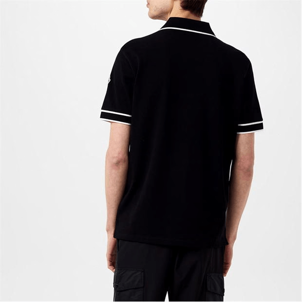 Moncler Striped Logo Polo Shirt Size US S / EU 44-46 / 1 - 6 Thumbnail