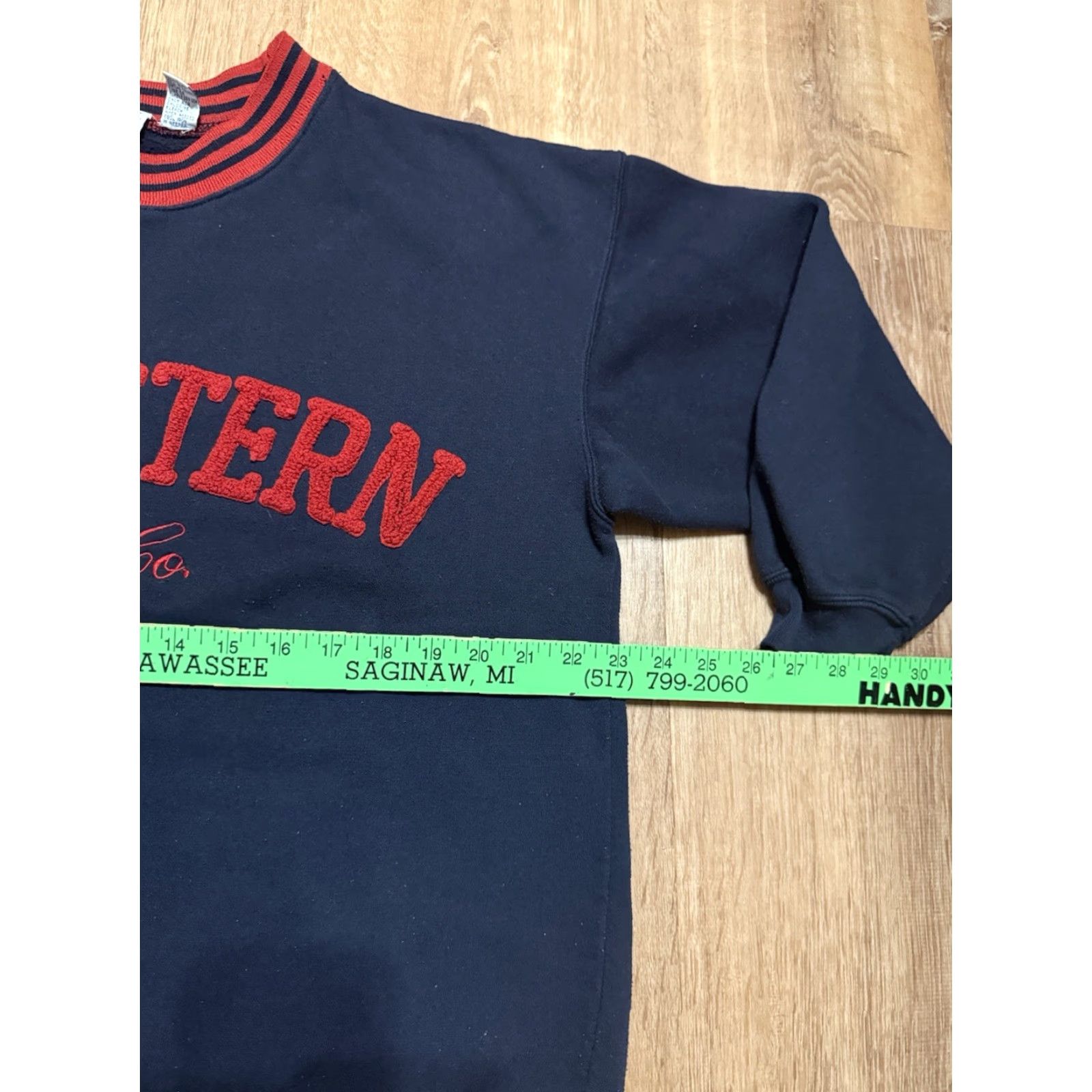 CO VINTAGE Midwestern Jeans Co Sweatshirt Crewneck Mens Medium Black 90s Pullover Sweatshirt Mens, 90s Vintage, Black, M Size US M / EU 48-50 / 2 - 6 Thumbnail