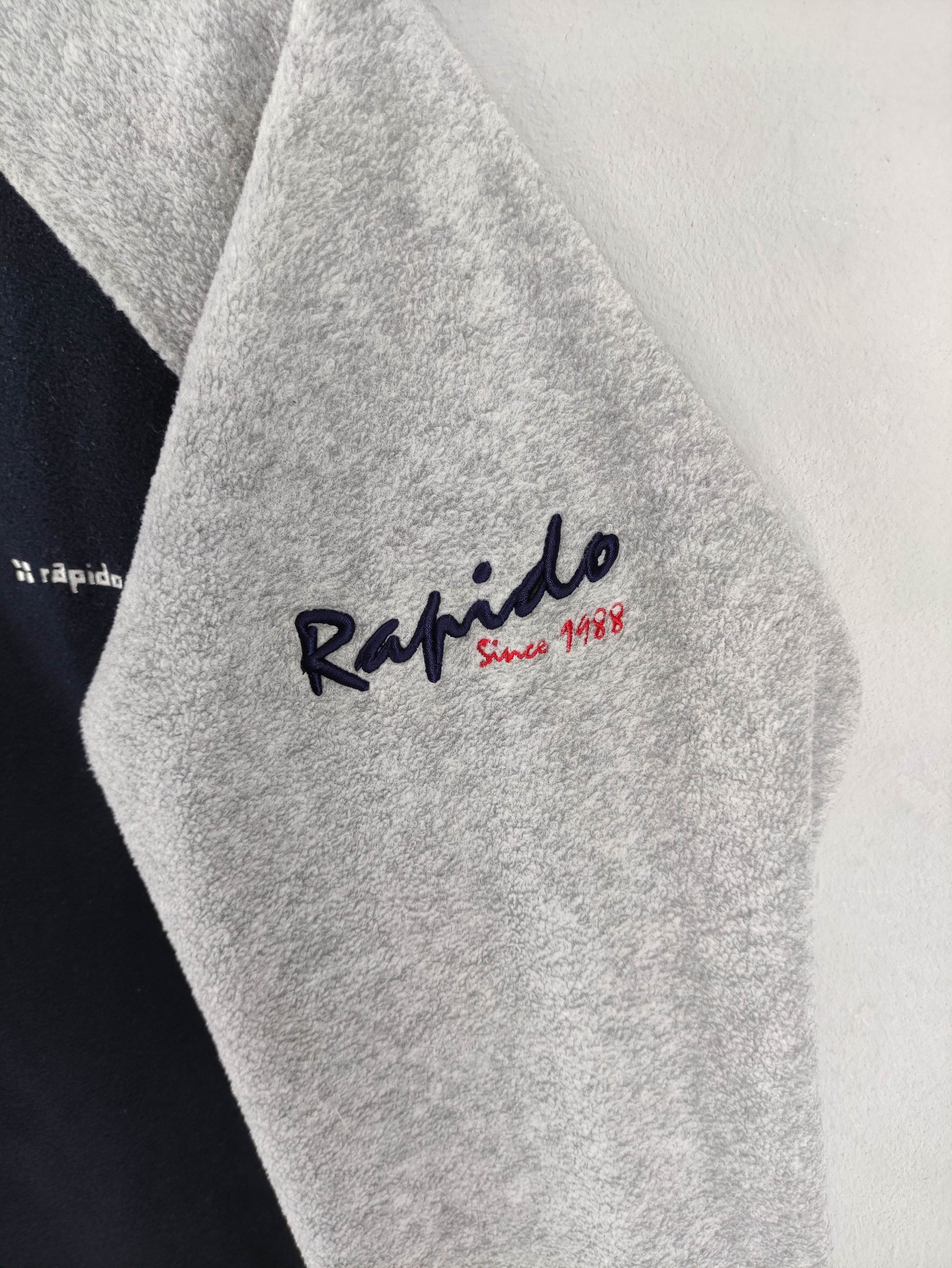 Japanese Brand Vintage Rapido Fleece Hoodie Jacket Zipper Size US L / EU 52-54 / 3 - 12 Thumbnail