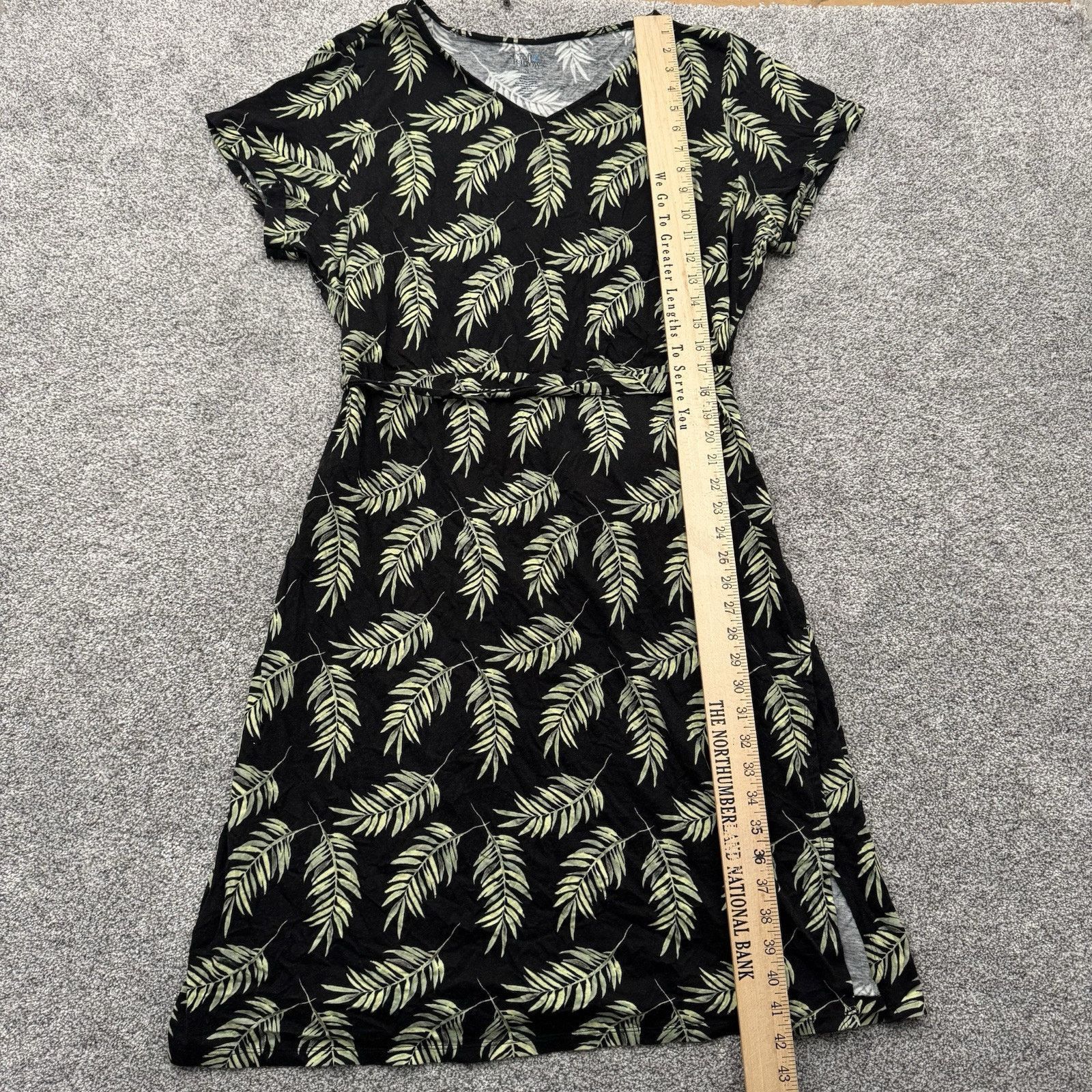 Croft & Barrow Croft & Barrow Dress 2X Plus Boho Tropical Leaf Print Casual Size XXL / US 16-18 / IT 52-54 - 2 Thumbnail