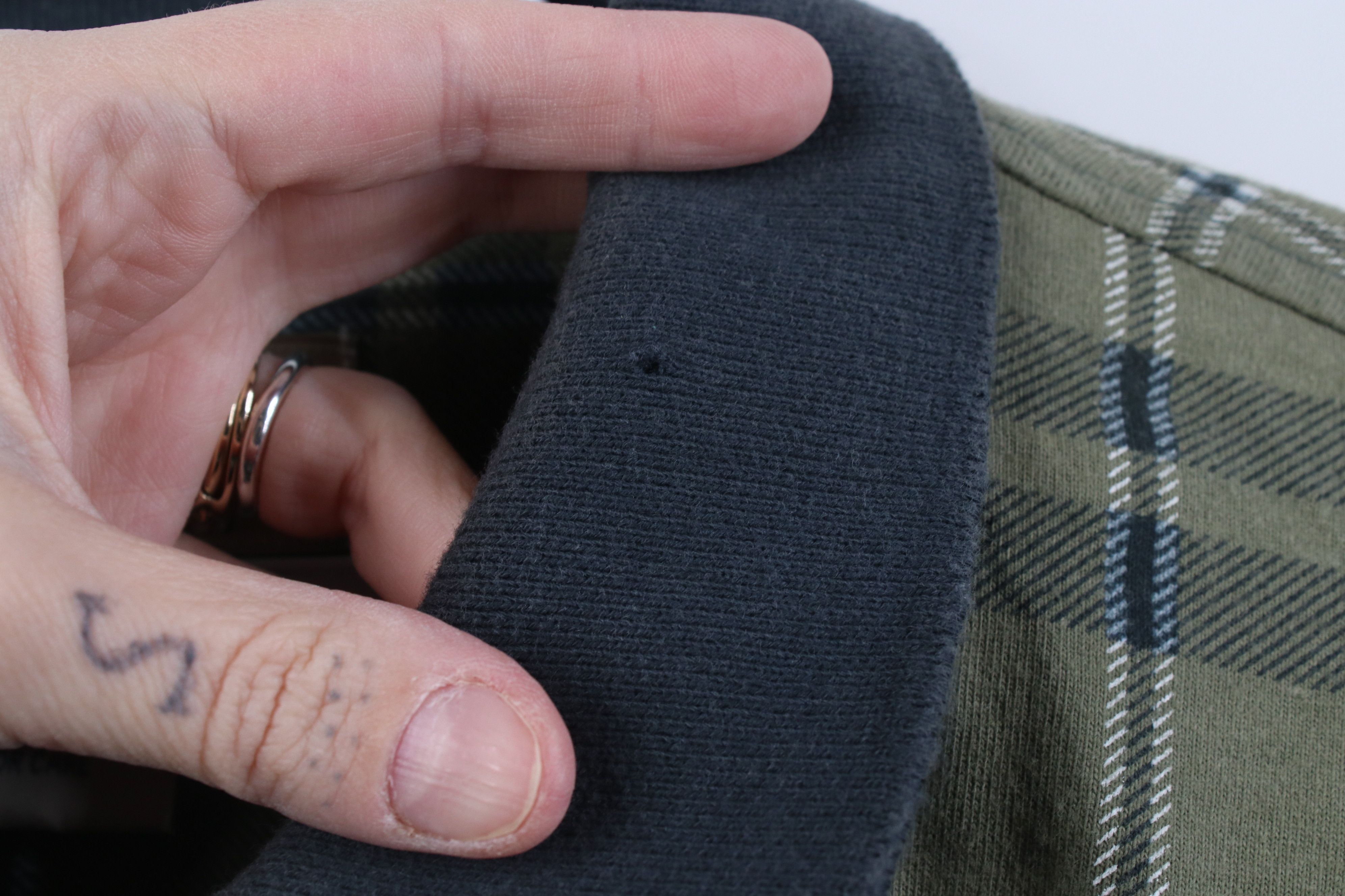Vintage Vintage 90s Streetwear Baggy Fit Knit Golf Polo Shirt Plaid Size US L / EU 52-54 / 3 - 4 Thumbnail