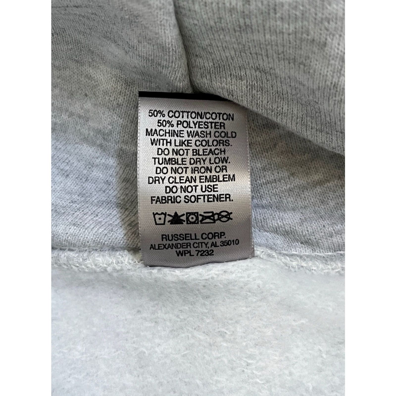 Russell Athletic VINTAGE Russell Athletic Hoodie Mens L Gray Deadstock NWT 2010s Pullover Long 27" 24.5" 24" Sleeves birch grey Mens Size US L / EU 52-54 / 3 - 7 Thumbnail