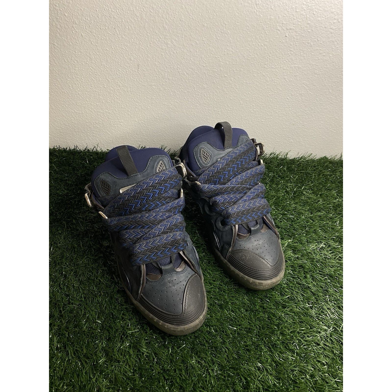 Lanvin Lanvin Curb Sneakers “ Navy Blue “ | Size 43 EU ( 10 US ) Size US 10 / EU 43 - 2 Thumbnail