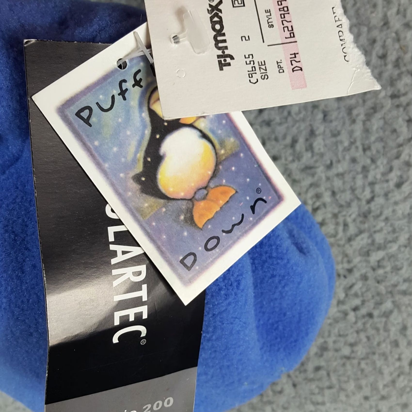 Vintage VINTAGE Puffin Down Beanie Toboggan Hat Cap Knitting Mills One Size Blue Mens Beanie Size ONE SIZE - 6 Thumbnail