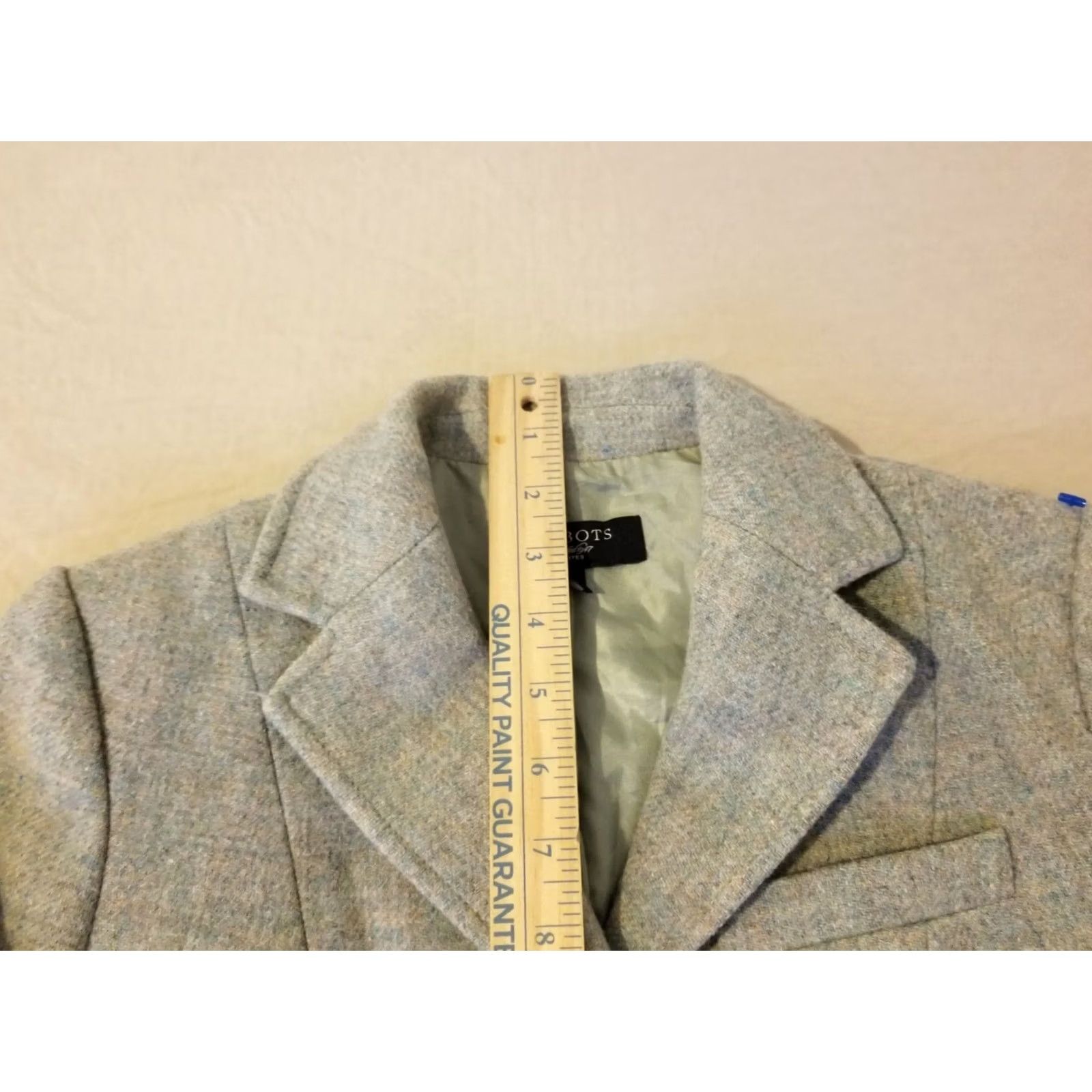 Talbots Womens Talbots Wool Jacket Blazer 4P Petite Grey Gray Size S / US 4 / IT 40 - 6 Thumbnail