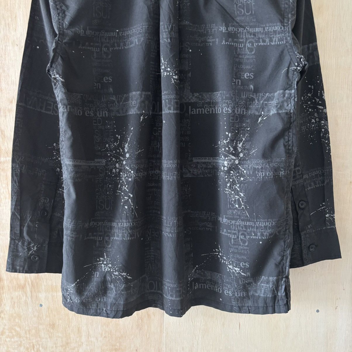 Japanese Brand Y2K Emo Grunge Gothic Poem Style Black Shirts Size US M / EU 48-50 / 2 - 9 Thumbnail
