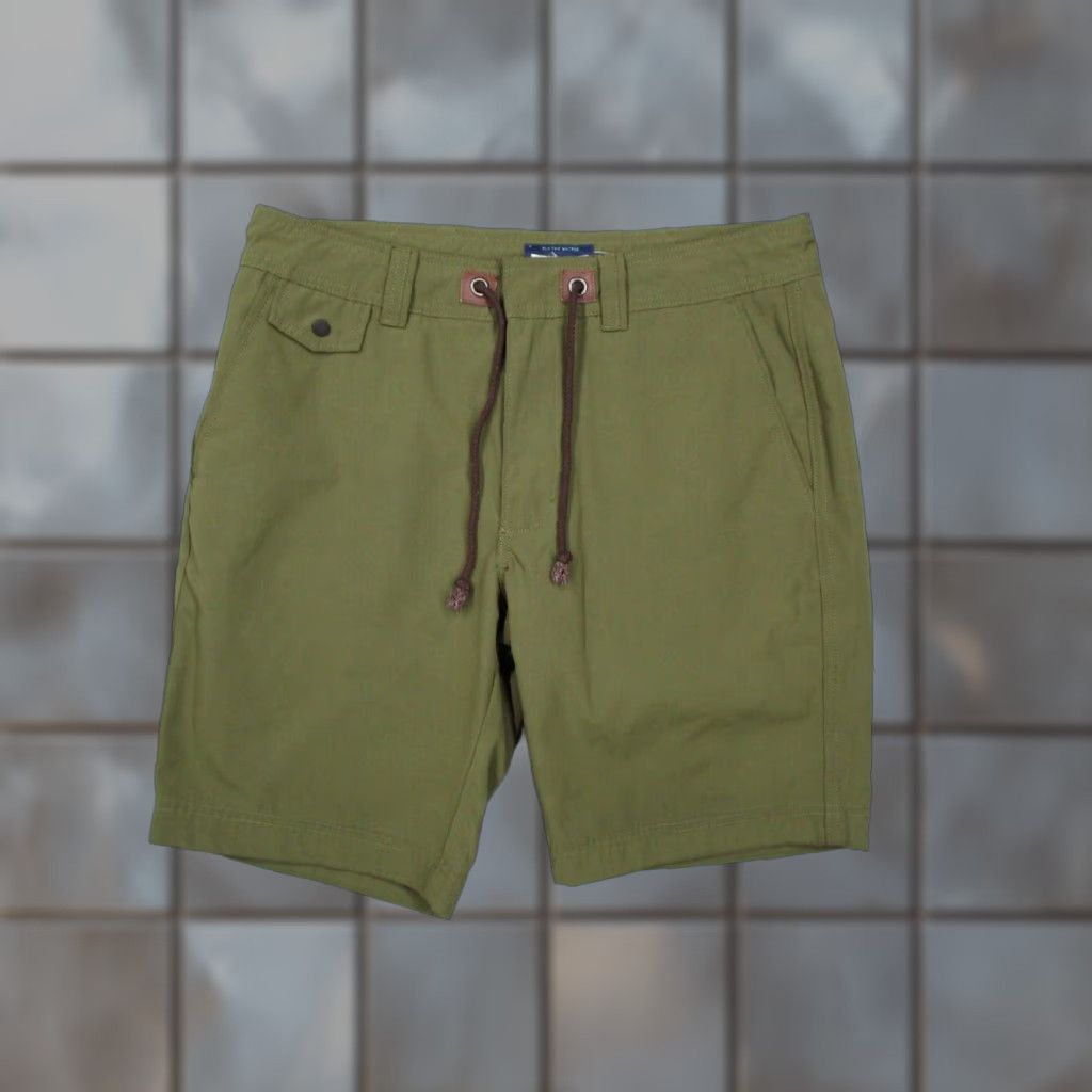 CO Guide Boat Co Men’s Green Hybrid Shorts M 9" Casual Outdoor Pocketed Drawstring Chino Size US 31 - 1 Thumbnail