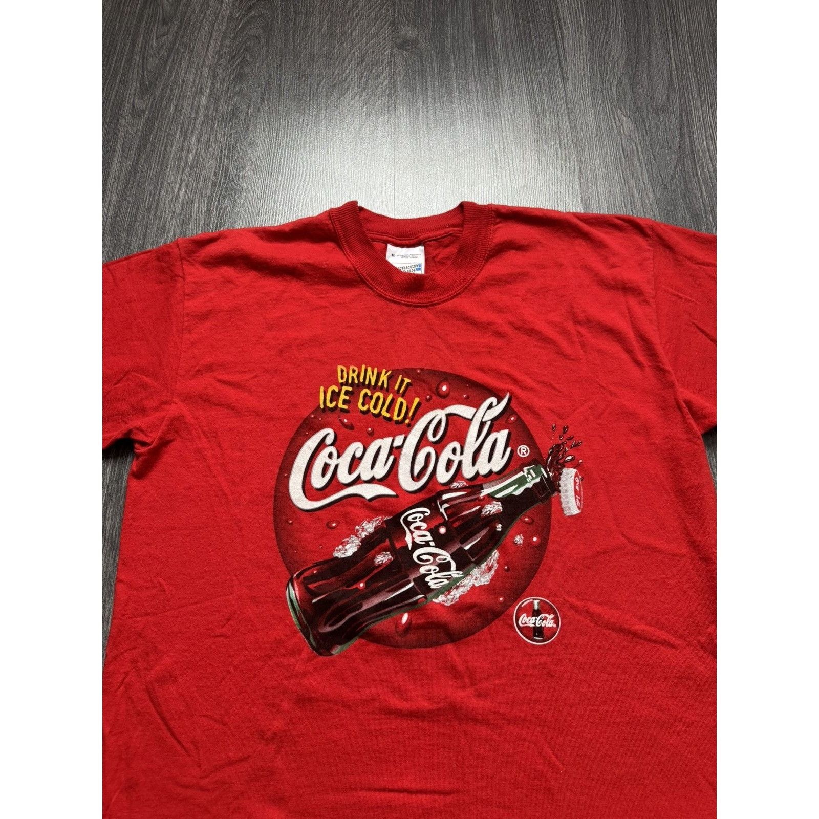 Coca Cola × Vintage 90s Vintage Red Coca Cola T-shirt Size US M / EU 48-50 / 2 - 6 Thumbnail