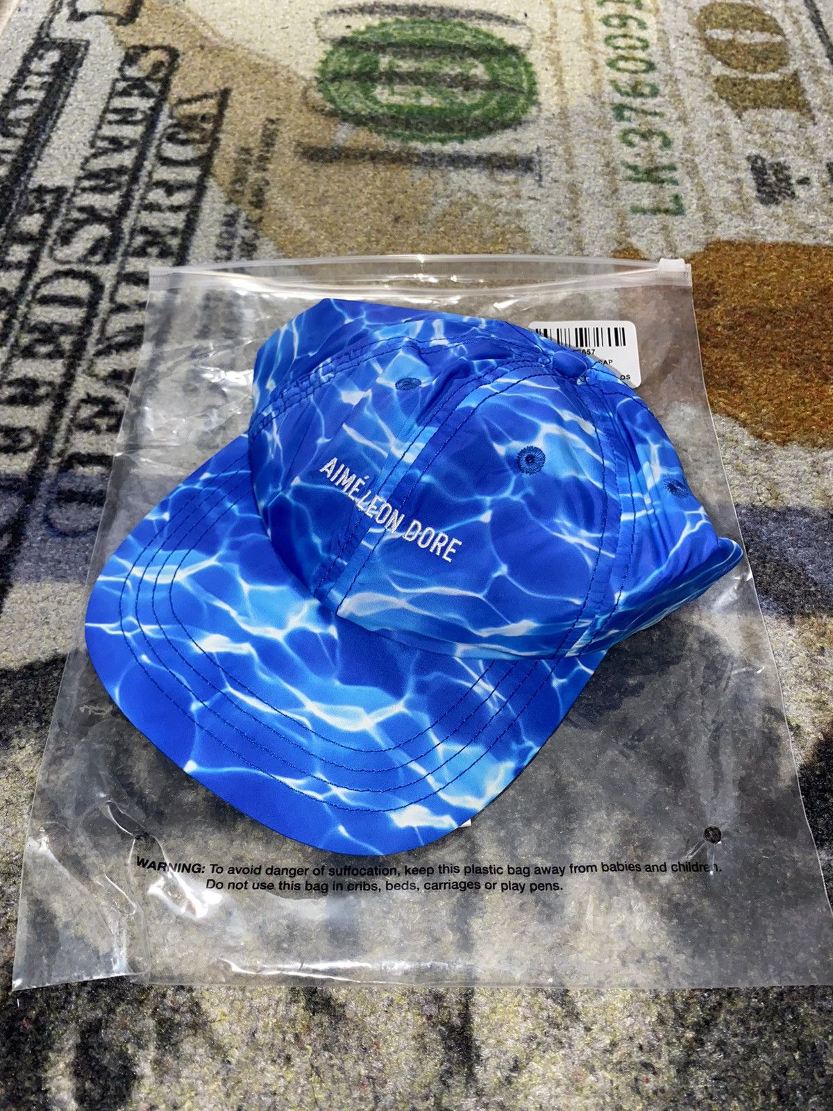 Aime Leon Dore Aime Leon Dore Aqua Print Nylon Hat Size ONE SIZE - 1 Thumbnail
