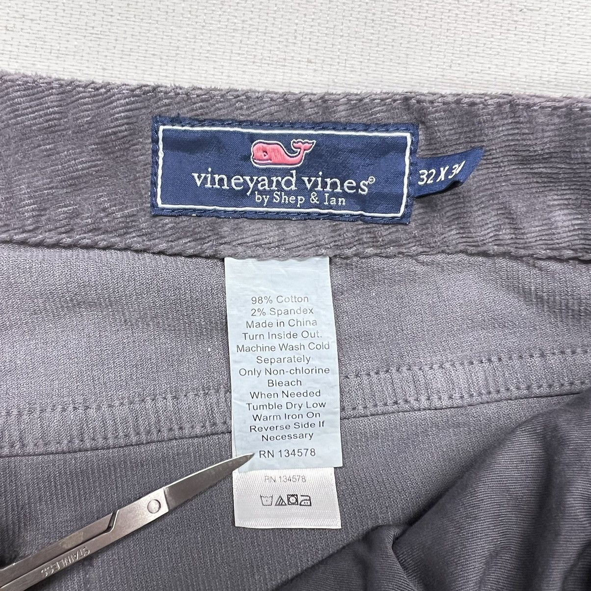 Vineyard Vines Vineyard Vines Pants Grey Corduroy 5 Pocket Slim Straight Size US 32 / EU 48 - 7 Thumbnail