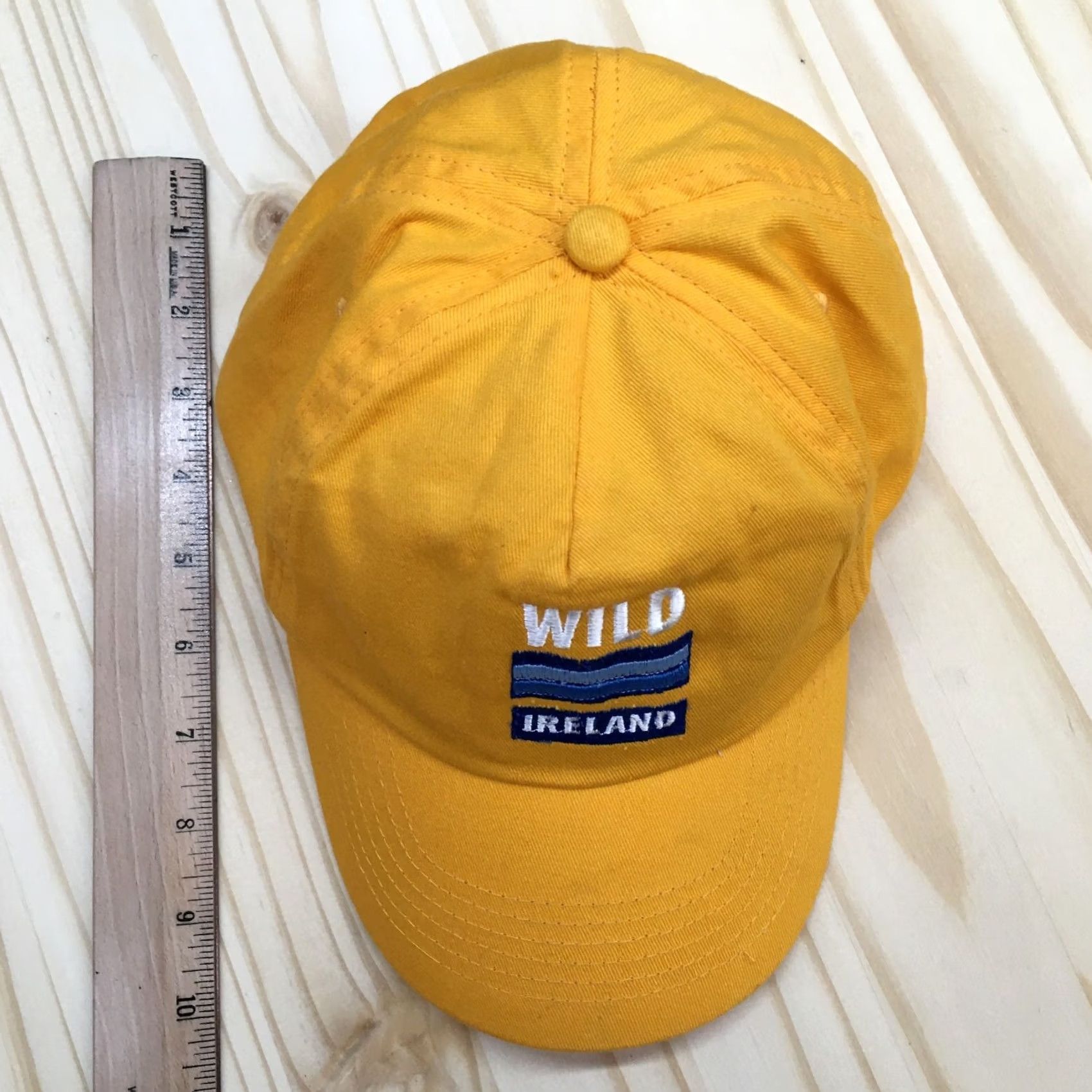 Vintage Wild Ireland Embroidered Baseball Cap Hat Mens Yellow One Size Curve Brim Casual Size ONE SIZE - 3 Thumbnail