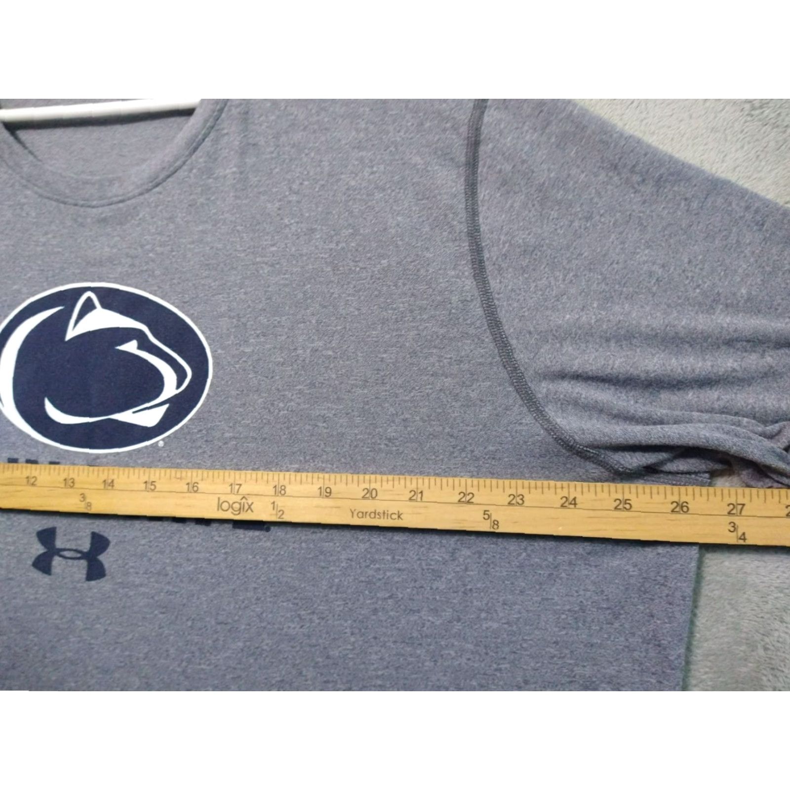 Under Armour Under Armour Shirt Mens 2XL Gray HeatGear Short Sleeve Penn State Shirt Size US XXL / EU 58 / 5 - 4 Thumbnail