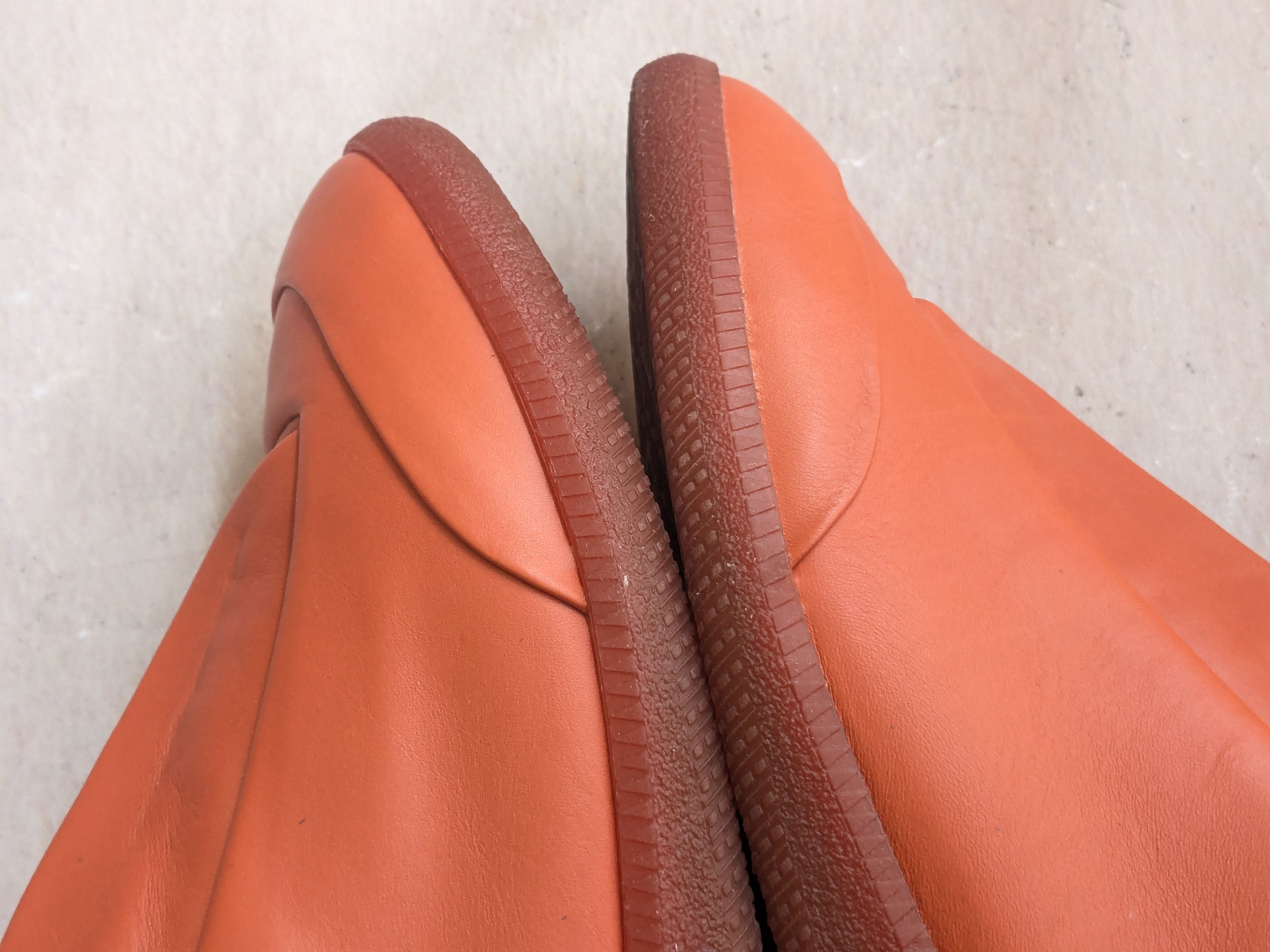 Maison Margiela Maison Margiela Future Orange Leather 10 43 Italy High Tops Size US 10 / EU 43 - 12 Thumbnail