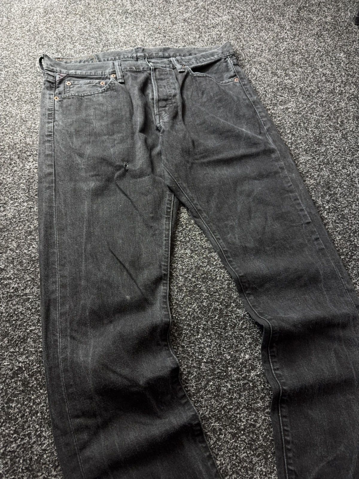 Denim & Supply Ralph Lauren 00s 🇺🇸 Ralph Lauren Denim Supply Black Slim Jeans Distressed Size US 34 / EU 50 - 3 Thumbnail