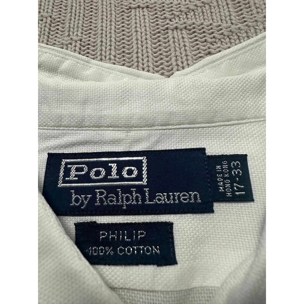 Polo Ralph Lauren Polo Ralph Lauren white textured Philip button down size 17 Size US XL / EU 56 / 4 - 4 Thumbnail