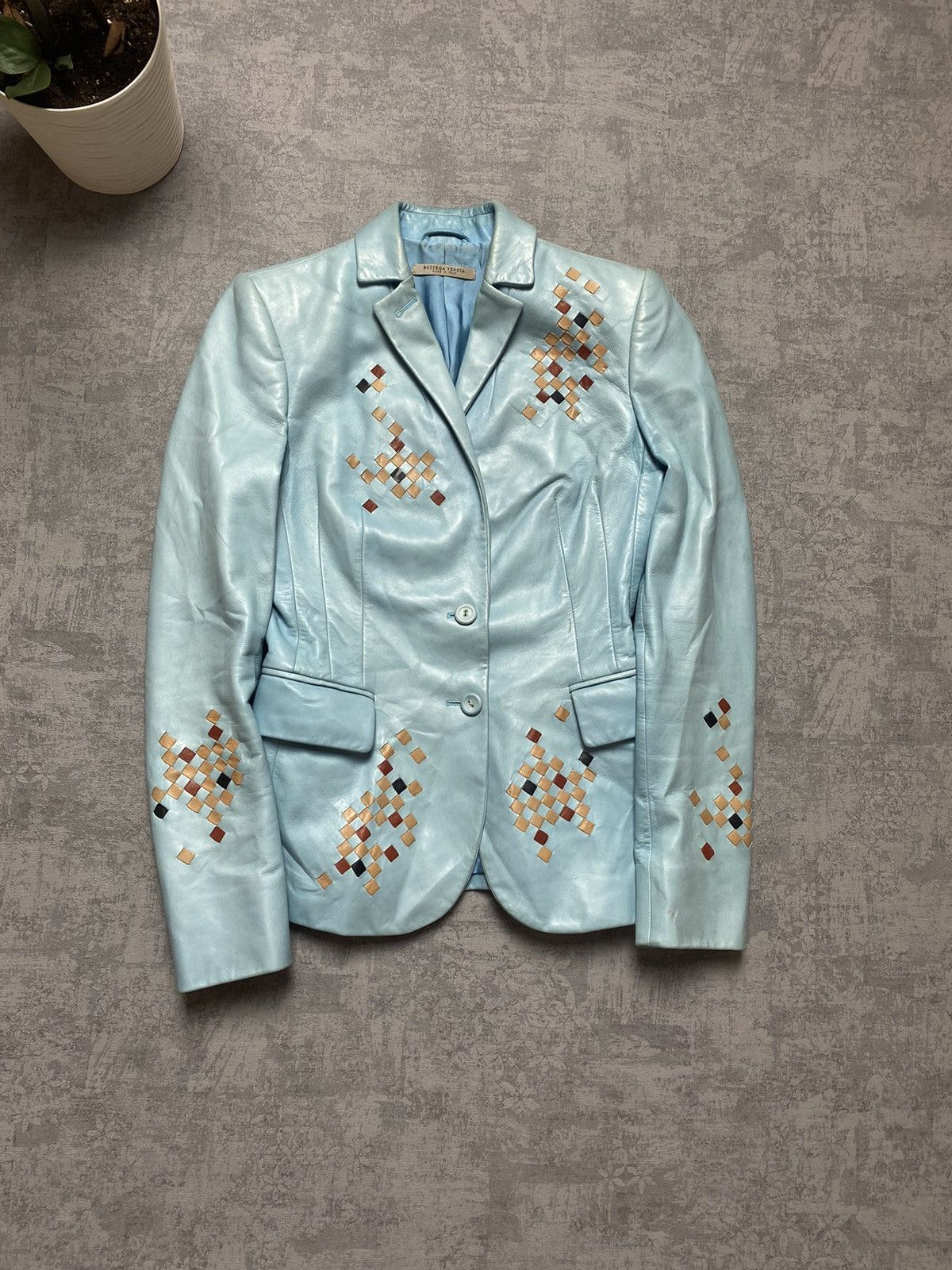 Bottega Veneta Bottega Veneta leather blazer Size S / US 4 / IT 40 - 2 Thumbnail