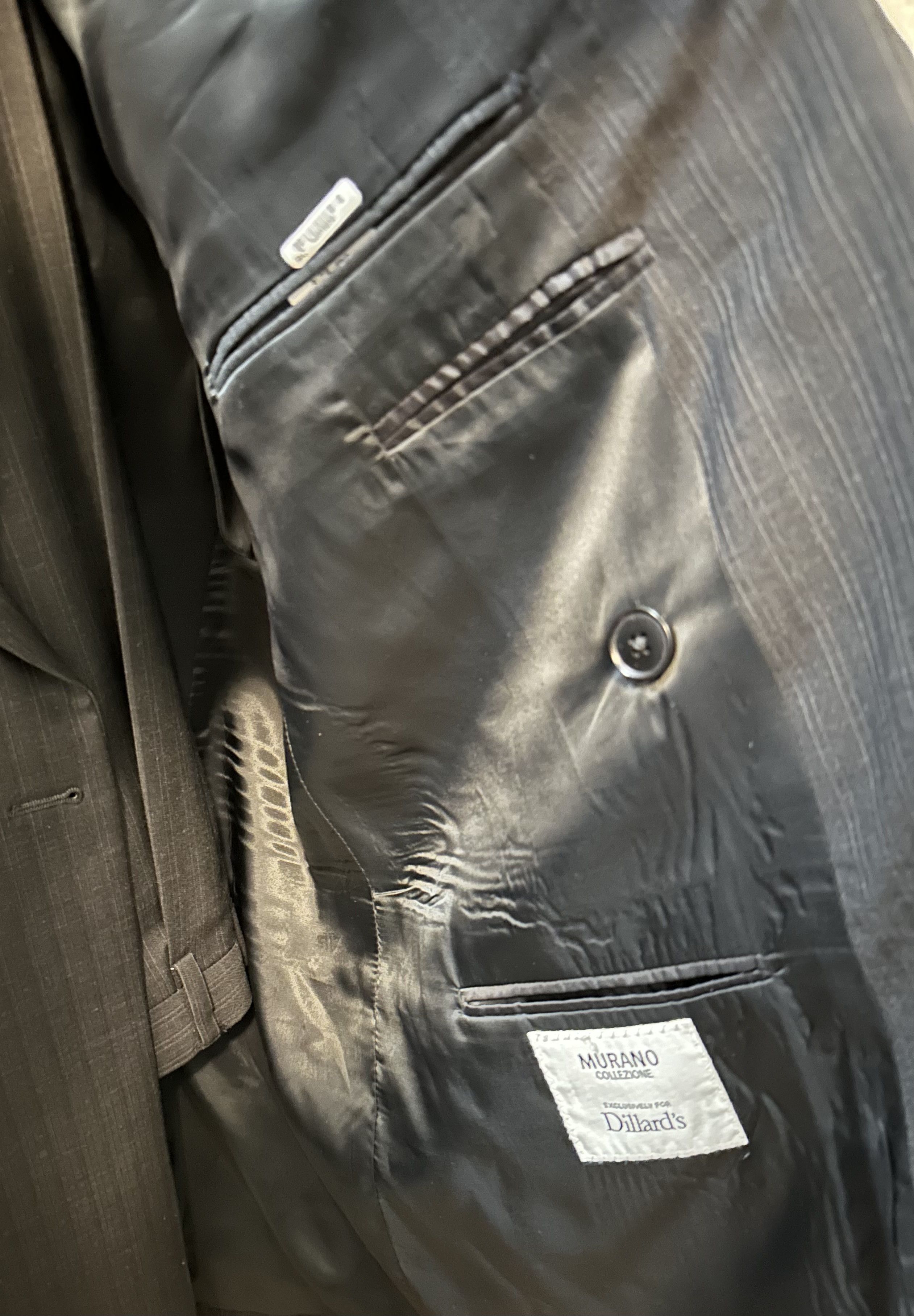 Murano Murano Collezione 100% Worsted Wool 3 Piece Suit Size 46R - 2 Thumbnail
