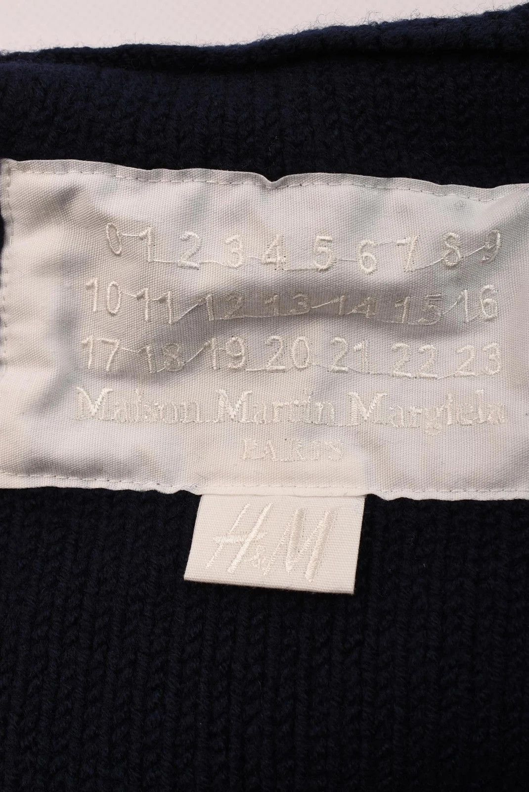 H&M × Maison Margiela Woman's Maison Martin Margiela x H&M Sweater Navy Size XS Size XS / US 0-2 / IT 36-38 - 7 Thumbnail
