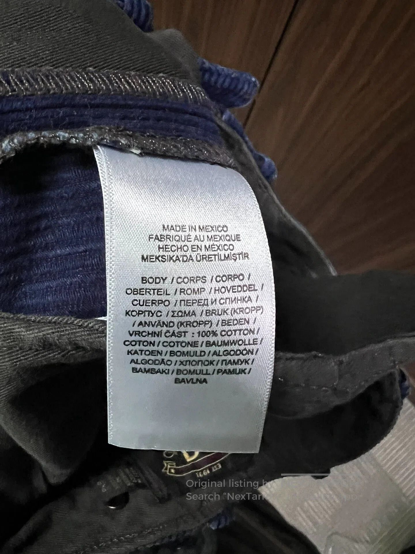 RRL Ralph Lauren RRL Blue Dyed Corduroy Pants with Patches. Size US 30 / EU 46 - 7 Thumbnail