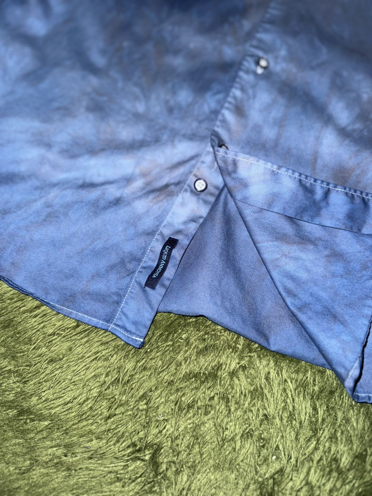 S.T. Dupont S.T. Dupont Classic Natural Indigo-Dyed Cotton Shirt Size US L / EU 52-54 / 3 - 6 Thumbnail
