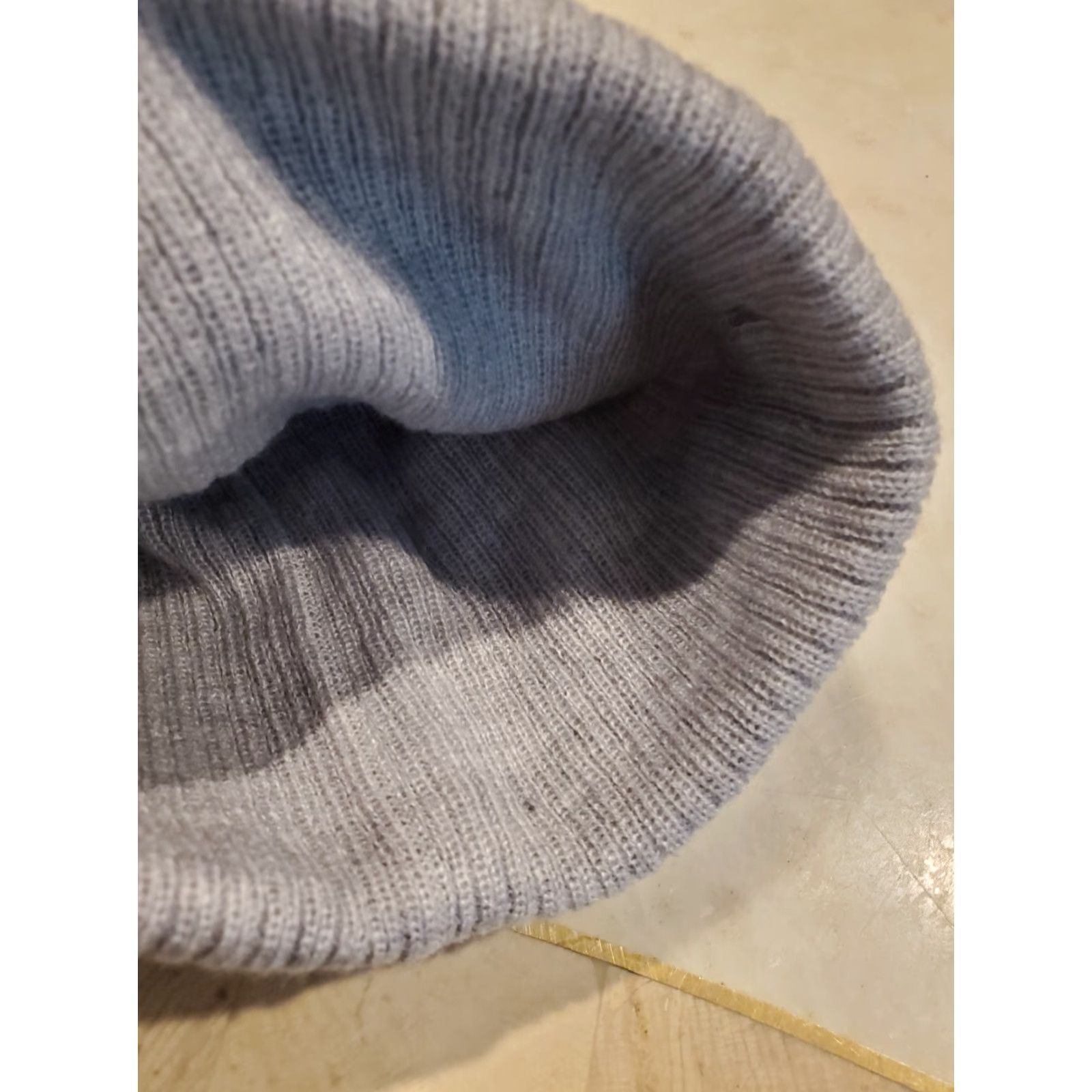 Champion Champion Mens Logo Cuffed Beanie Gray OS NWT Ribbed Acrylic Hat Accessories Size ONE SIZE - 3 Thumbnail