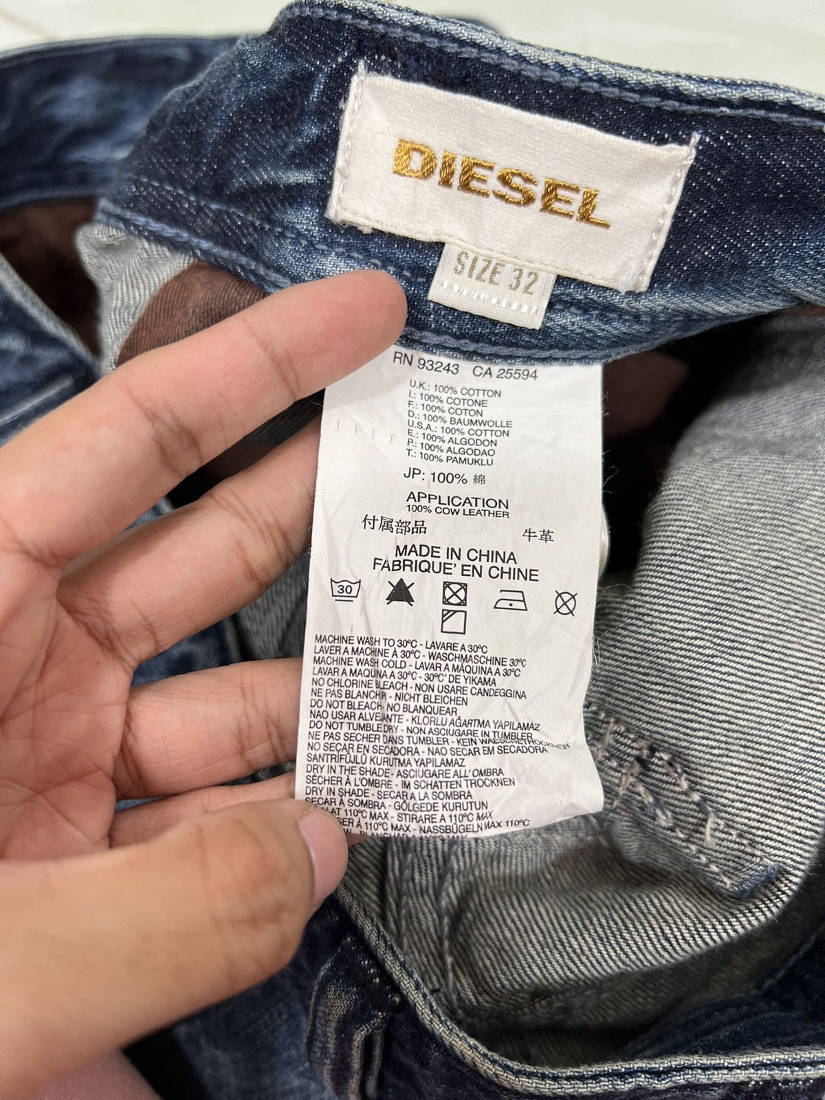 Diesel 🔥 DIESEL HYBRID BROKEN BORO DENIM Size US 34 / EU 50 - 15 Thumbnail