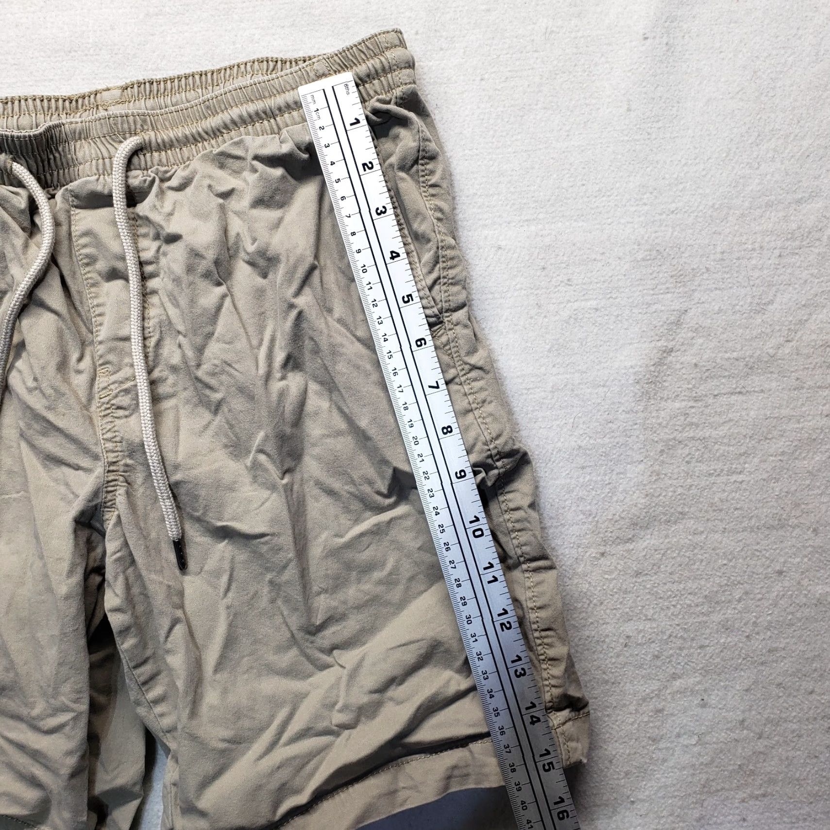 George George Shorts Adult Men's Size S Small 28-30 Beige Tan Stretch Above The Knee Men's Size US 29 - 4 Thumbnail