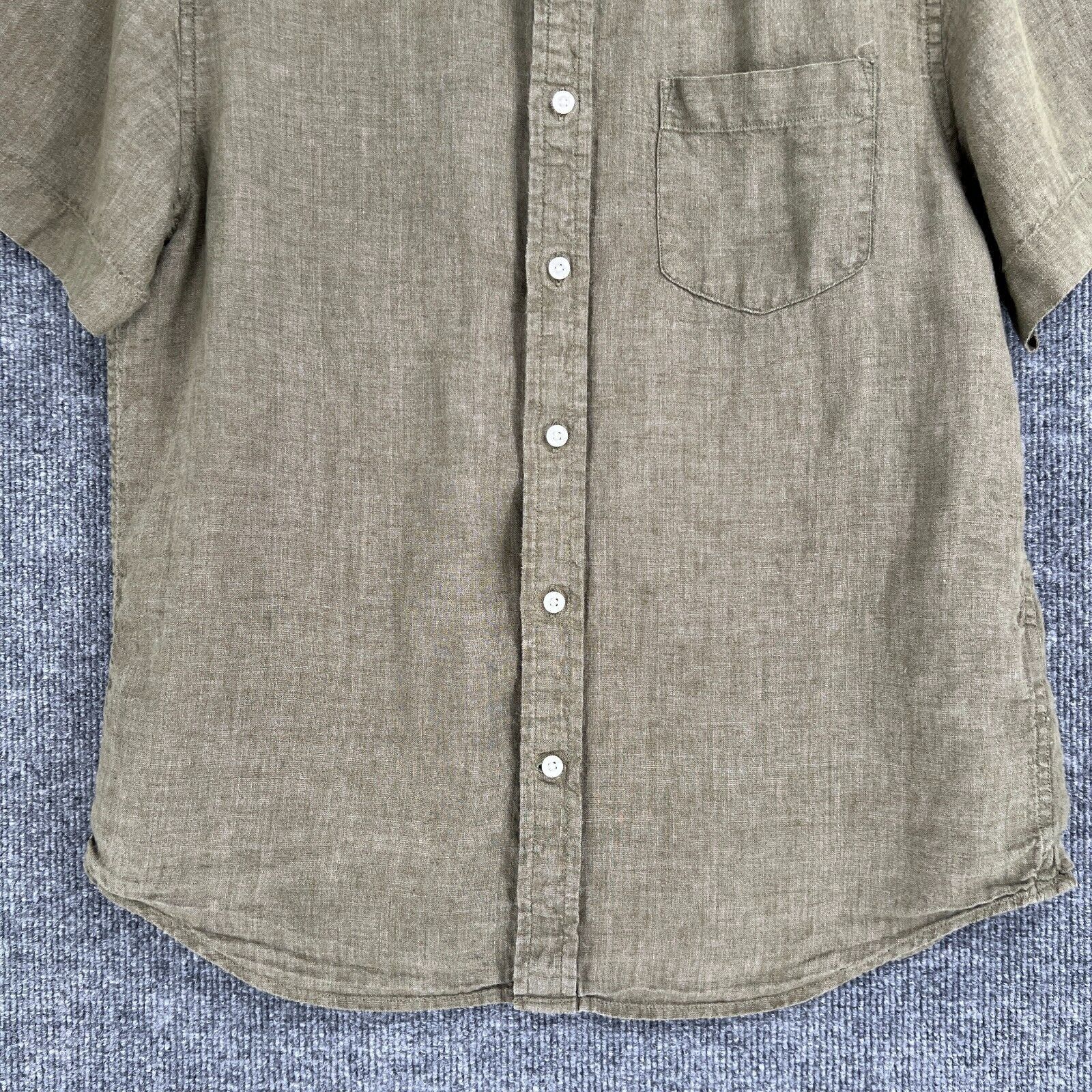 Banana Republic Banana Republic Castelletto Short Sleeve Linen Shirt Size M Size US M / EU 48-50 / 2 - 3 Thumbnail